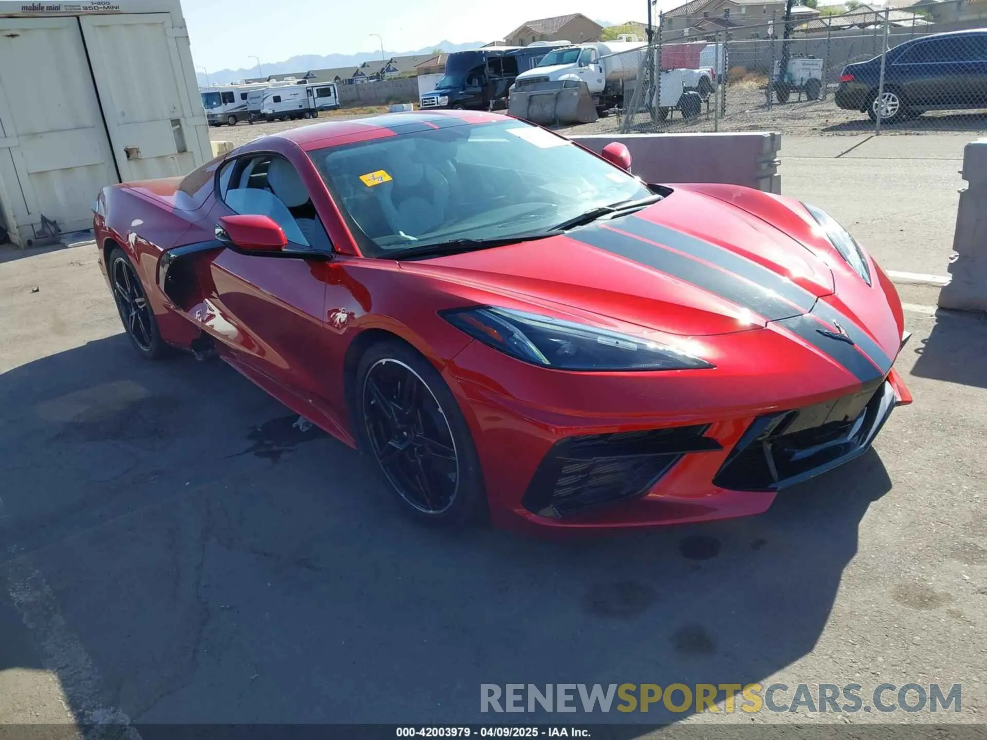 1 Photograph of a damaged car 1G1YC2D4XN5113508 CHEVROLET CORVETTE STINGRAY 2022