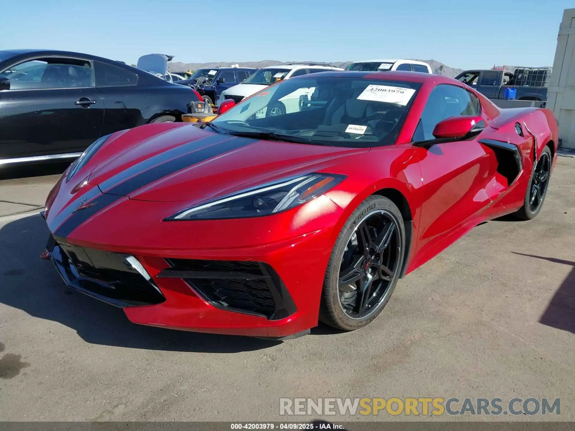 2 Photograph of a damaged car 1G1YC2D4XN5113508 CHEVROLET CORVETTE STINGRAY 2022