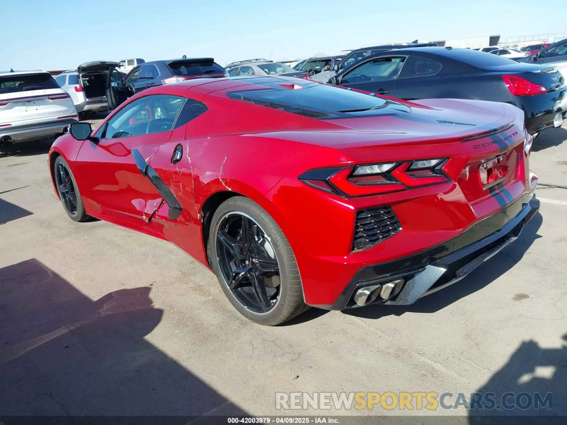 3 Photograph of a damaged car 1G1YC2D4XN5113508 CHEVROLET CORVETTE STINGRAY 2022