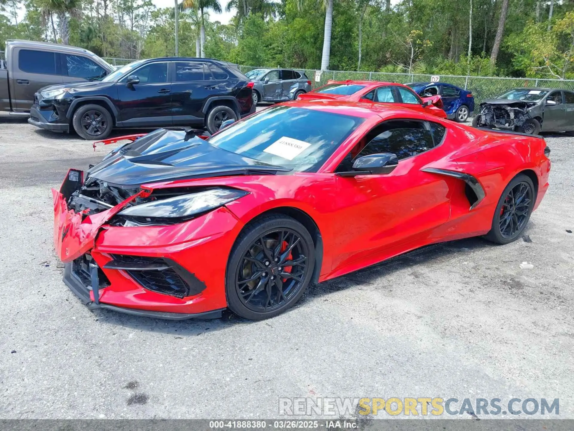 2 Photograph of a damaged car 1G1YA2D48P5113841 CHEVROLET CORVETTE STINGRAY 2023