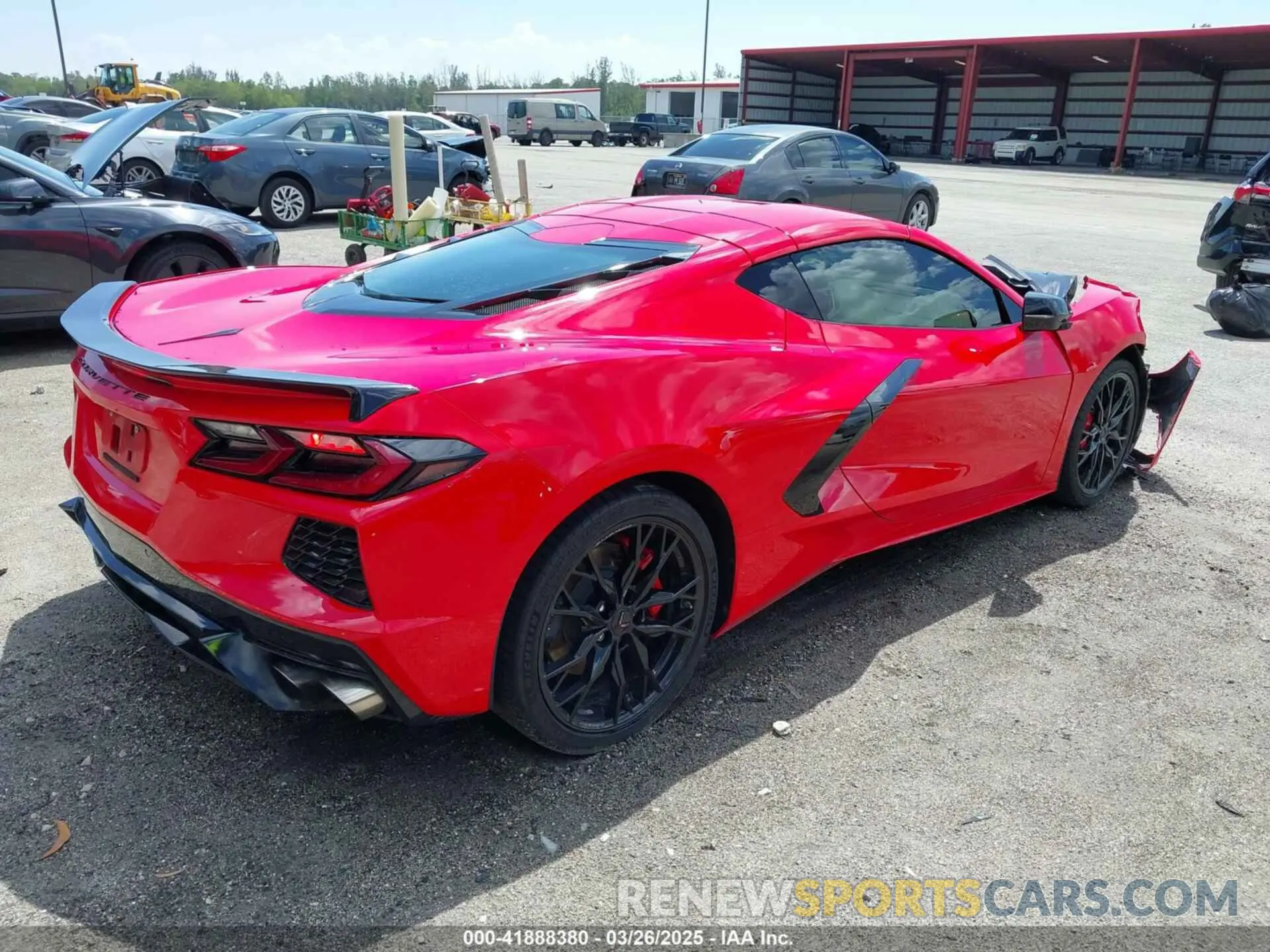 4 Photograph of a damaged car 1G1YA2D48P5113841 CHEVROLET CORVETTE STINGRAY 2023