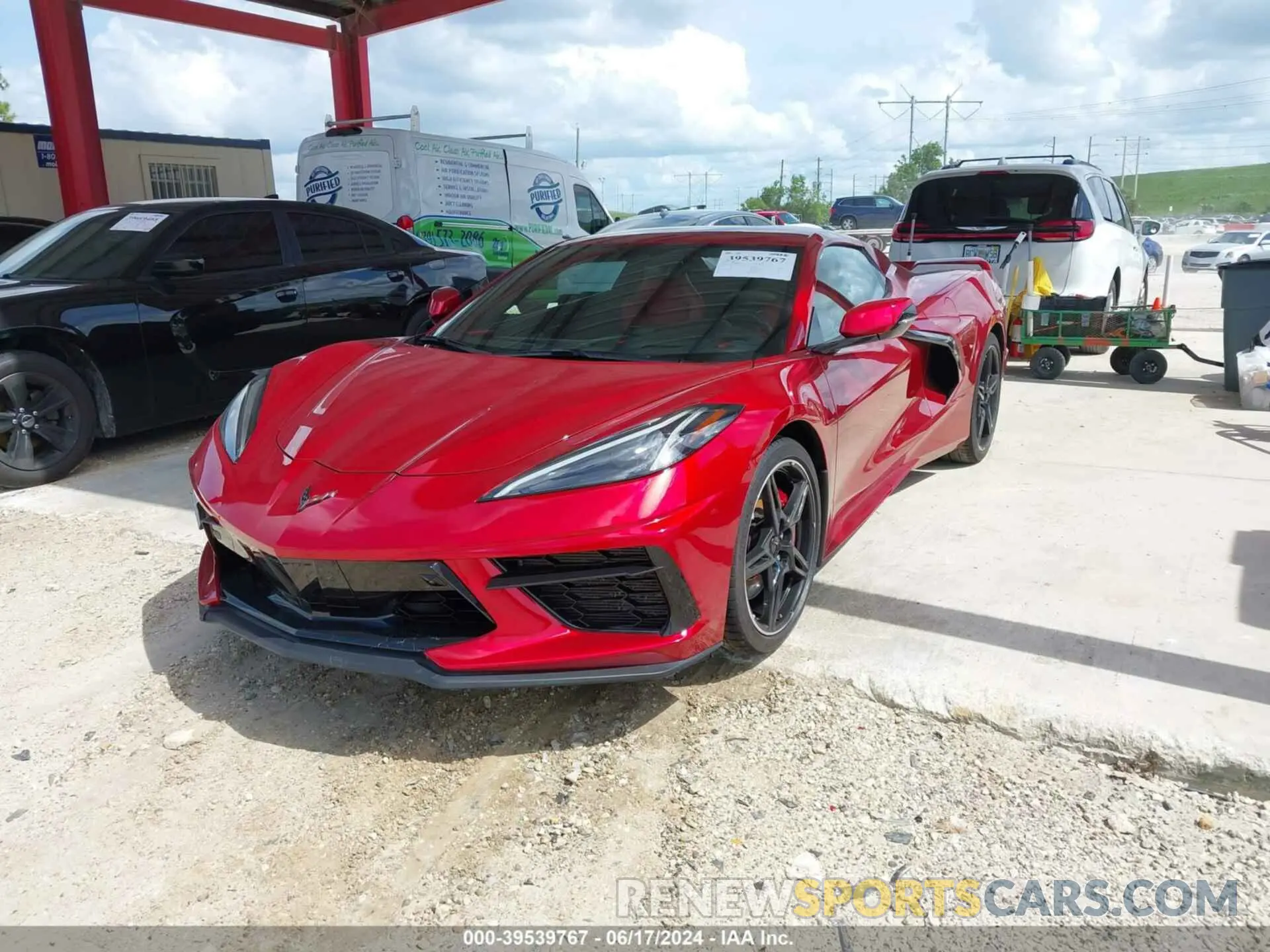 2 Photograph of a damaged car 1G1YB3D42P5104457 CHEVROLET CORVETTE STINGRAY 2023