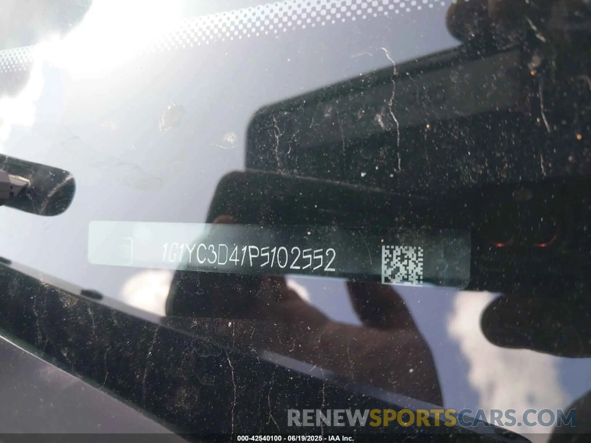 9 Photograph of a damaged car 1G1YC3D41P5102552 CHEVROLET CORVETTE STINGRAY 2023