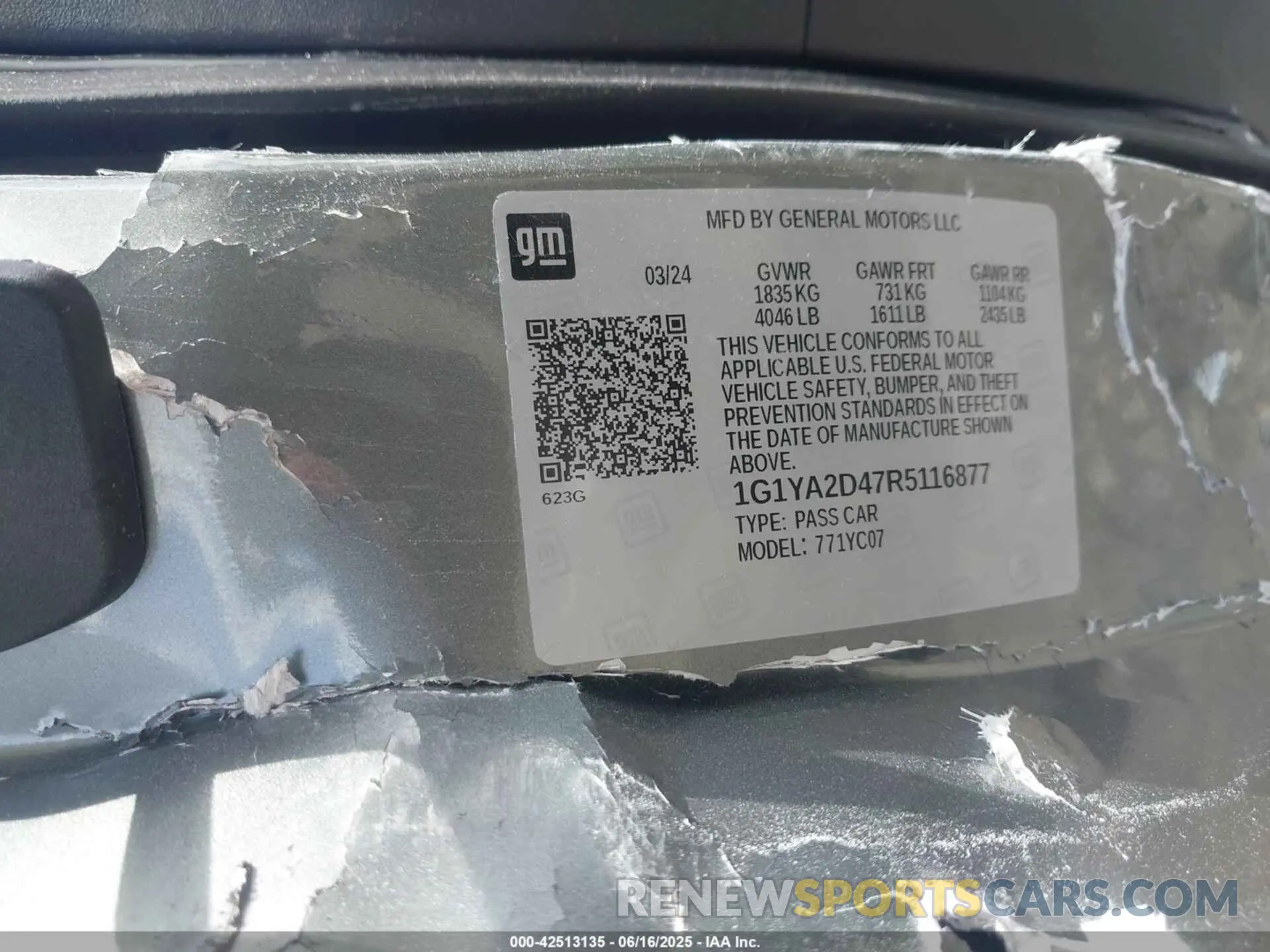 9 Photograph of a damaged car 1G1YA2D47R5116877 CHEVROLET CORVETTE STINGRAY 2024