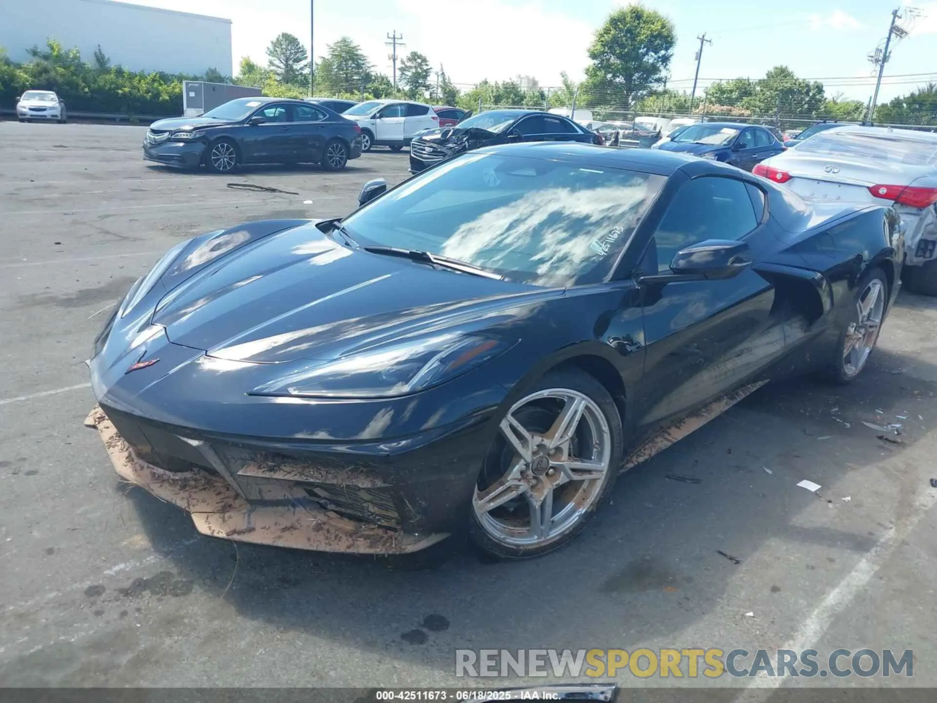 2 Photograph of a damaged car 1G1YA2D44S5109827 CHEVROLET CORVETTE STINGRAY 2025