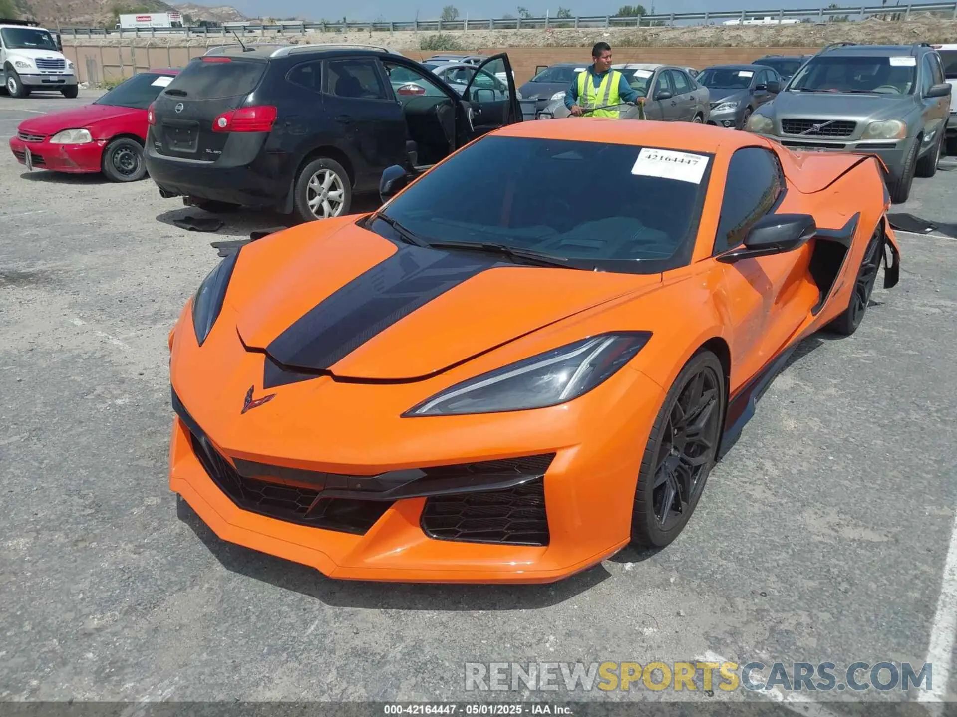 2 Photograph of a damaged car 1G1YE2D3XR5604152 CHEVROLET CORVETTE Z06 2024