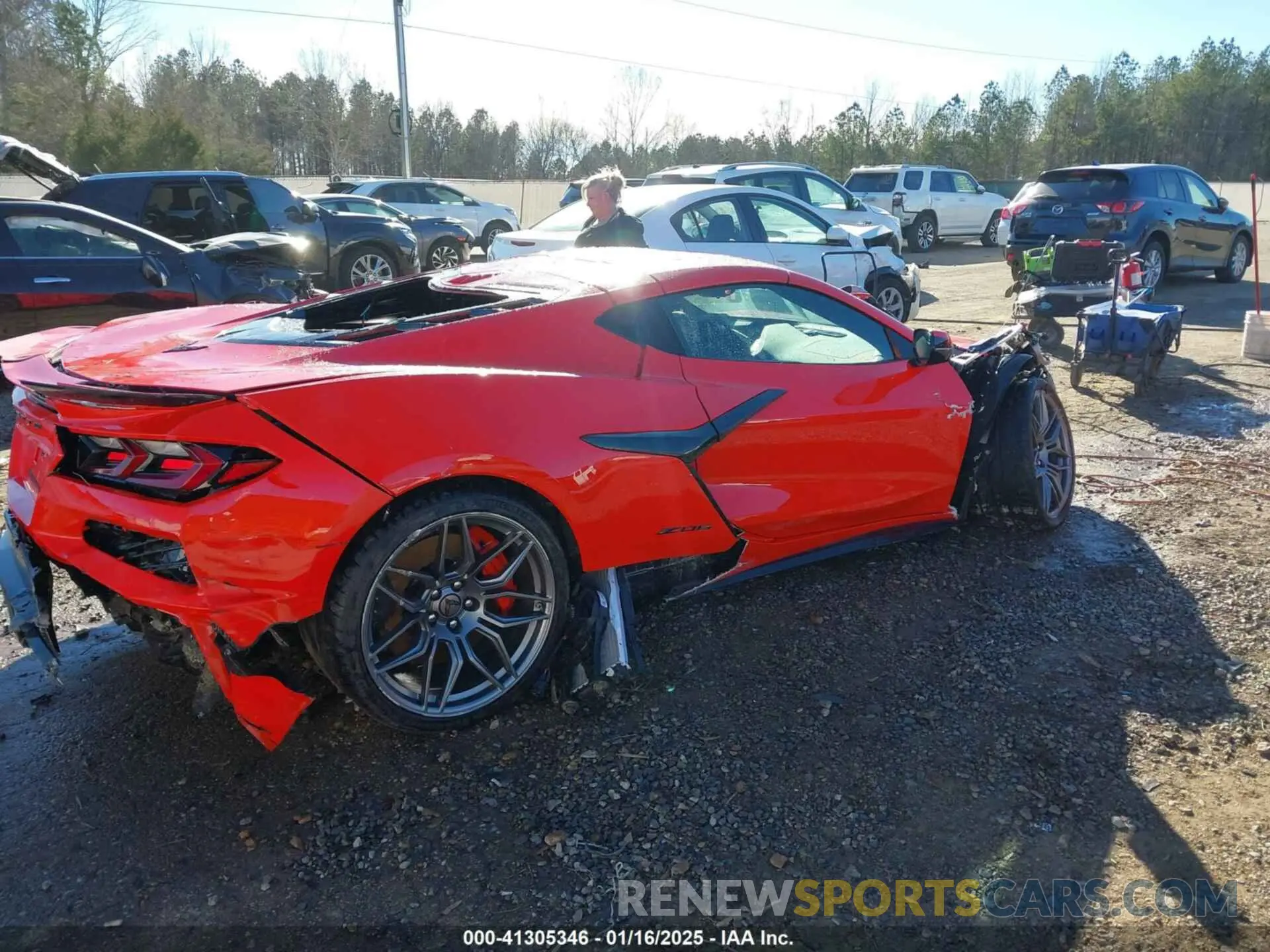 4 Photograph of a damaged car 1G1YE2D36S5600461 CHEVROLET CORVETTE Z06 2025