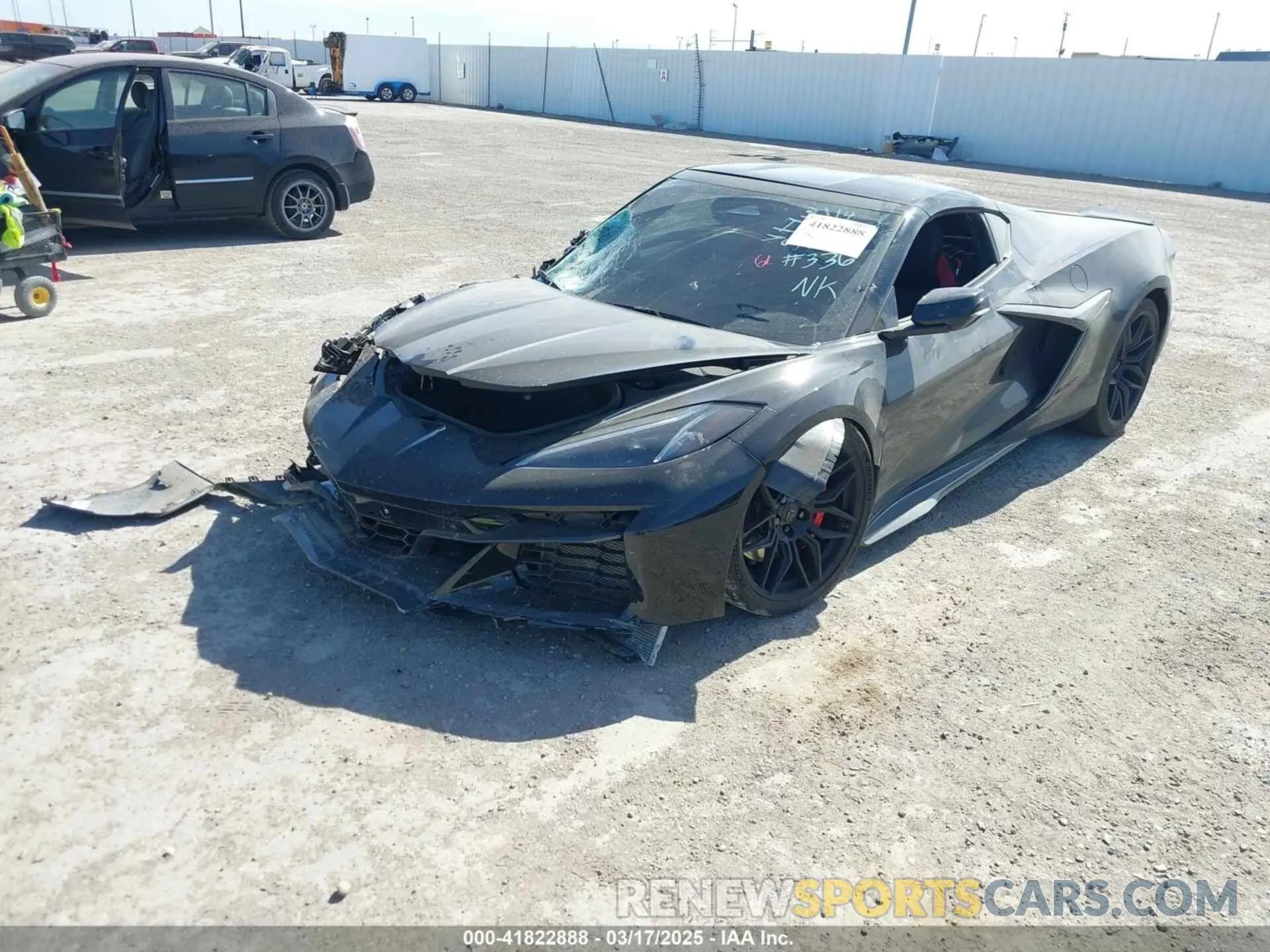 2 Photograph of a damaged car 1G1YE2D36S5601366 CHEVROLET CORVETTE Z06 2025