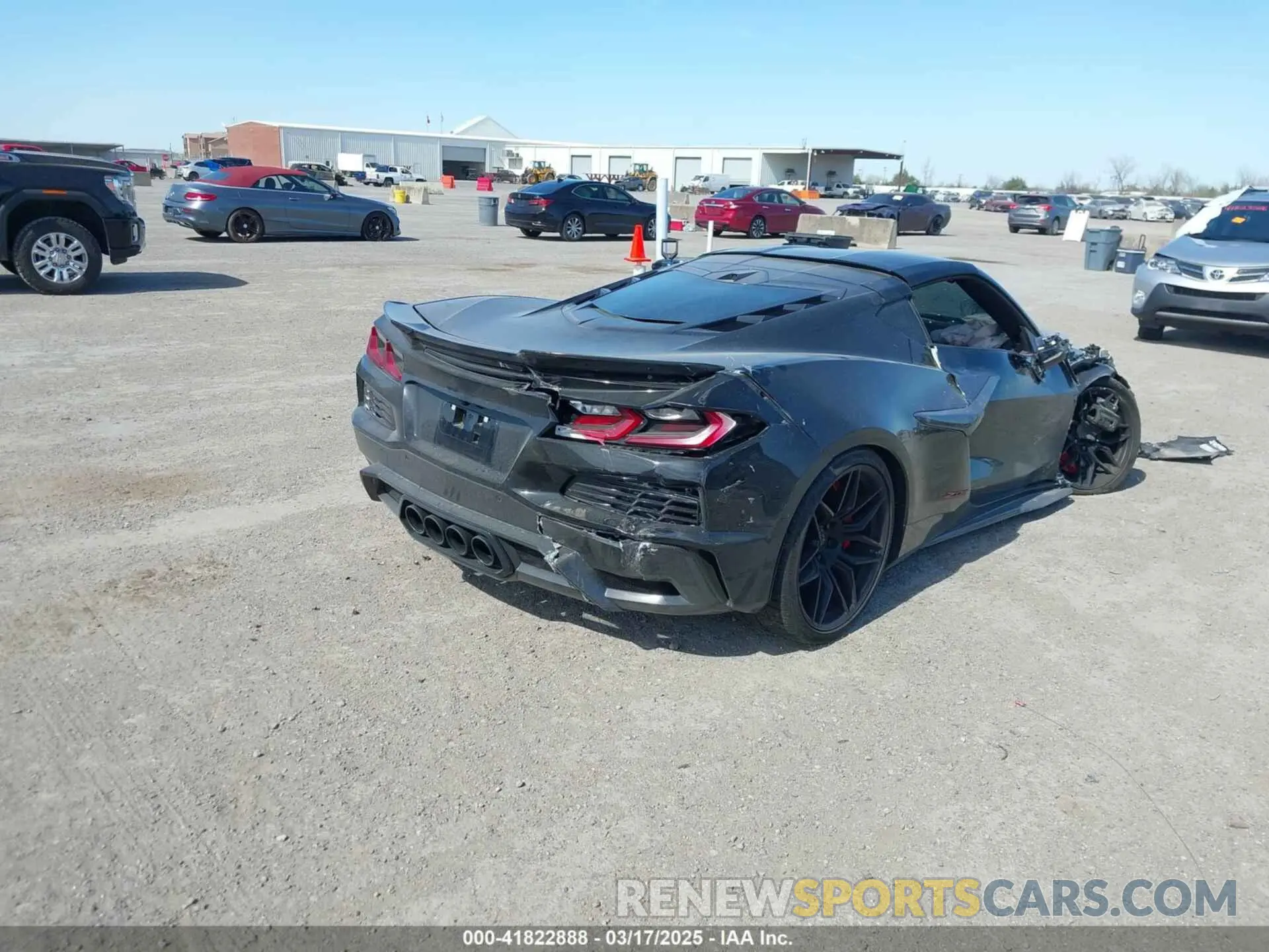 4 Photograph of a damaged car 1G1YE2D36S5601366 CHEVROLET CORVETTE Z06 2025