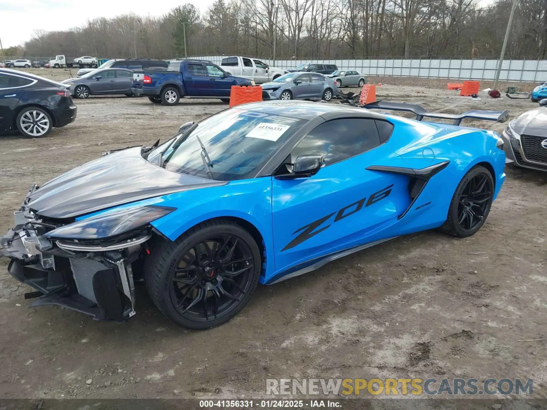 2 Photograph of a damaged car 1G1YF2D3XS5600153 CHEVROLET CORVETTE Z06 2025