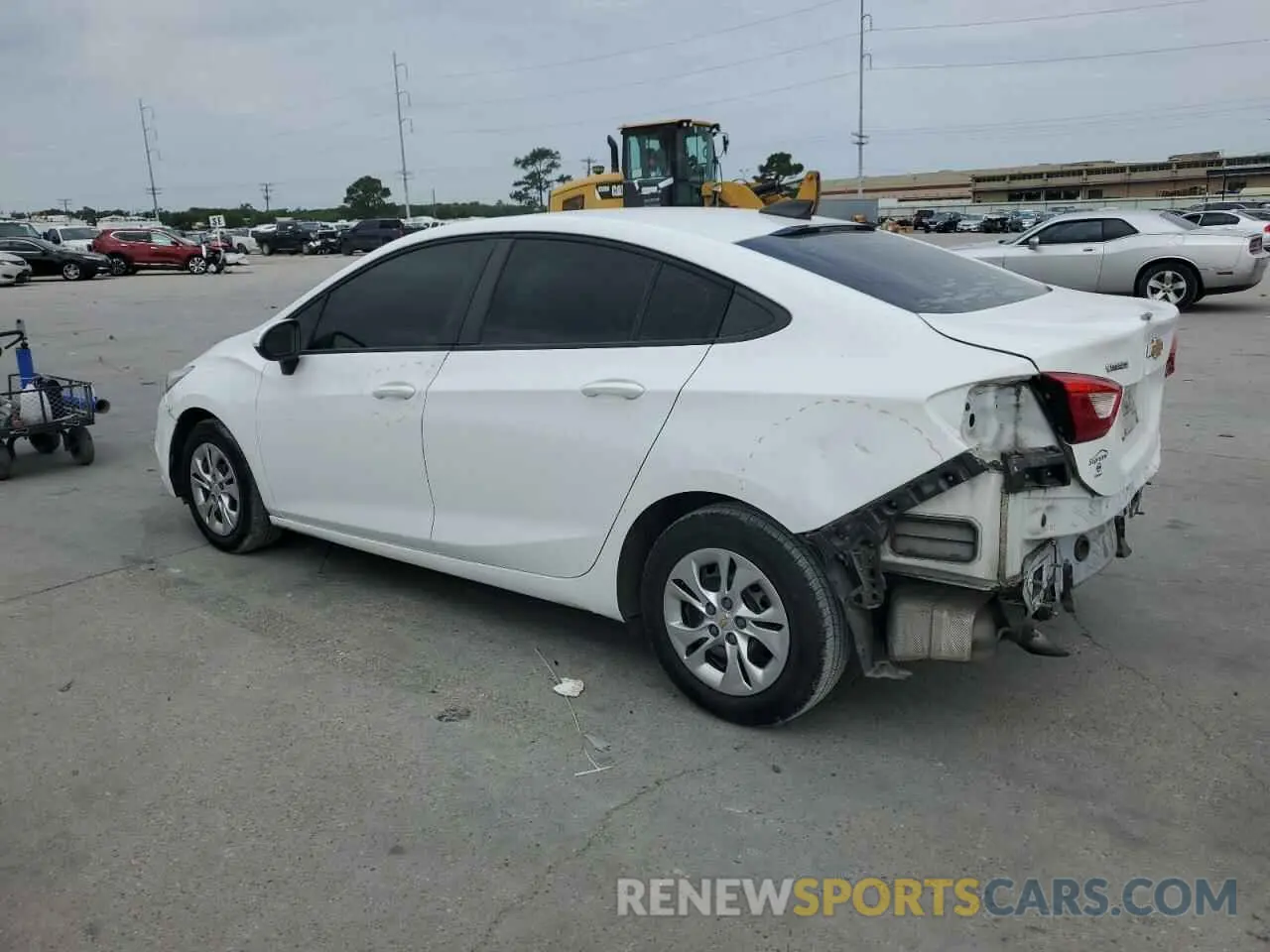 2 Photograph of a damaged car 1G1BC5SM0K7150304 CHEVROLET CRUZE 2019