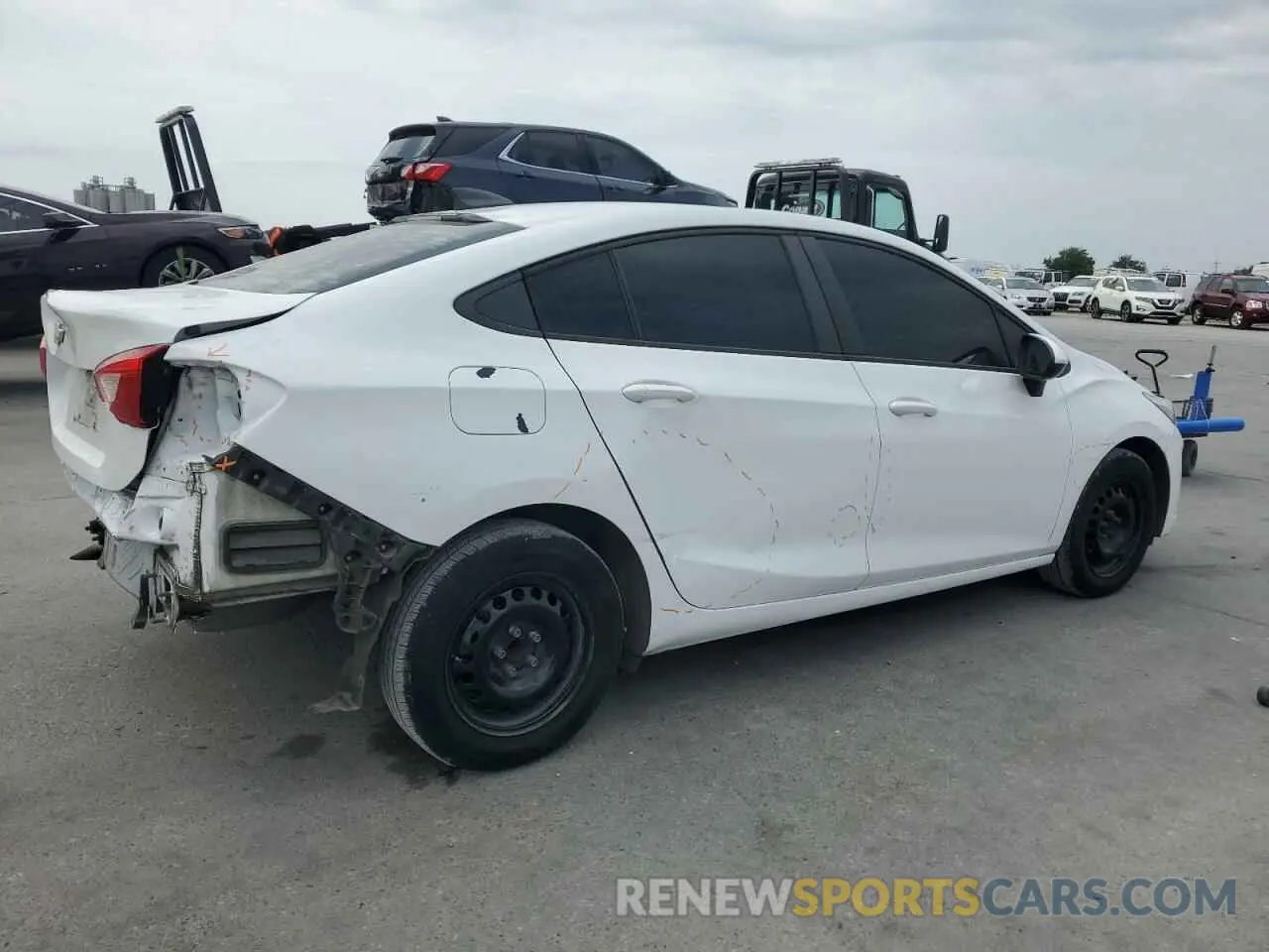 3 Photograph of a damaged car 1G1BC5SM0K7150304 CHEVROLET CRUZE 2019