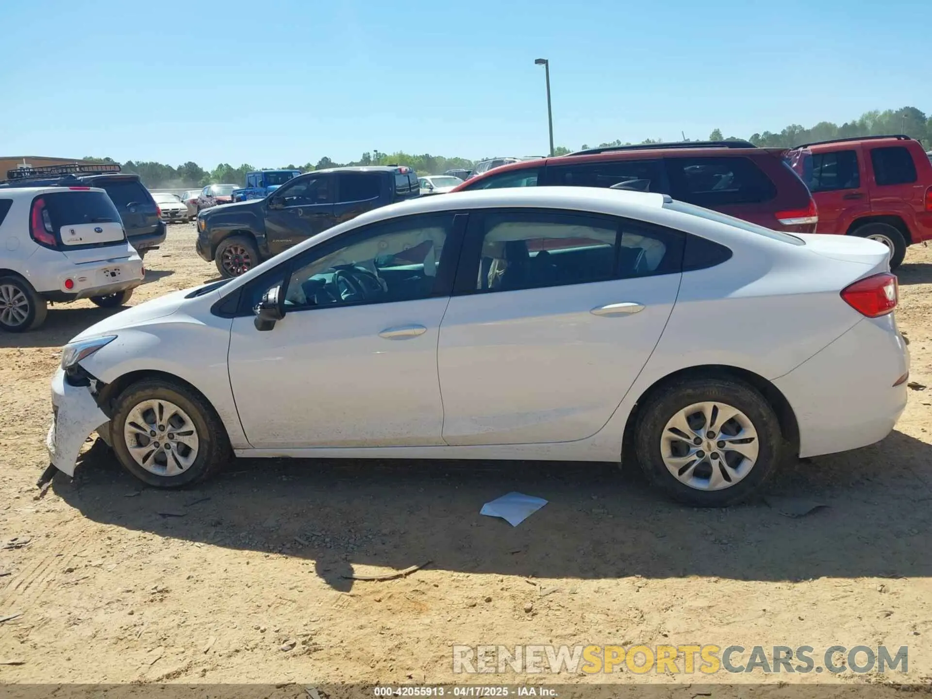 14 Photograph of a damaged car 1G1BC5SM0K7151548 CHEVROLET CRUZE 2019