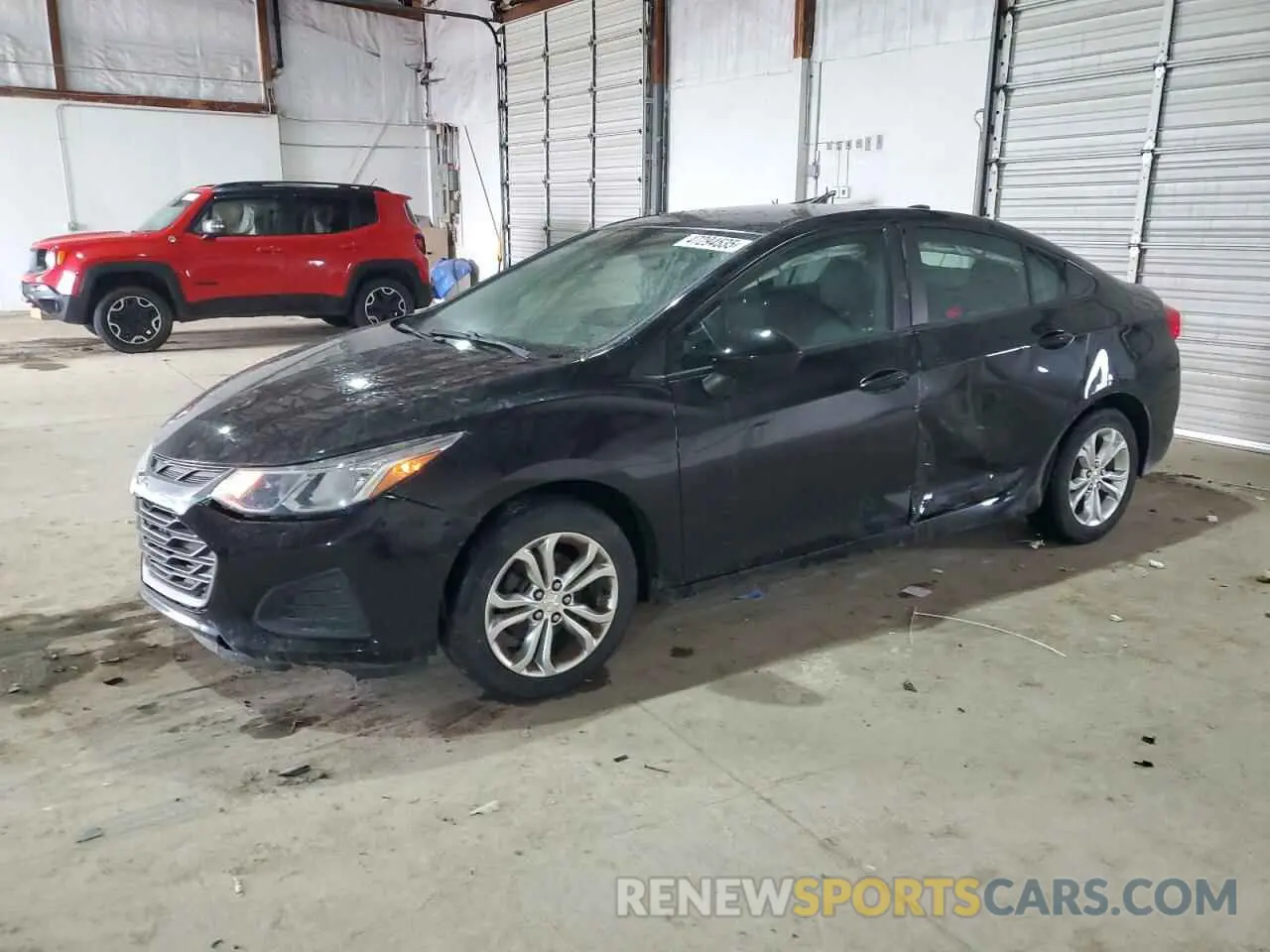 1 Photograph of a damaged car 1G1BC5SM1K7109714 CHEVROLET CRUZE 2019