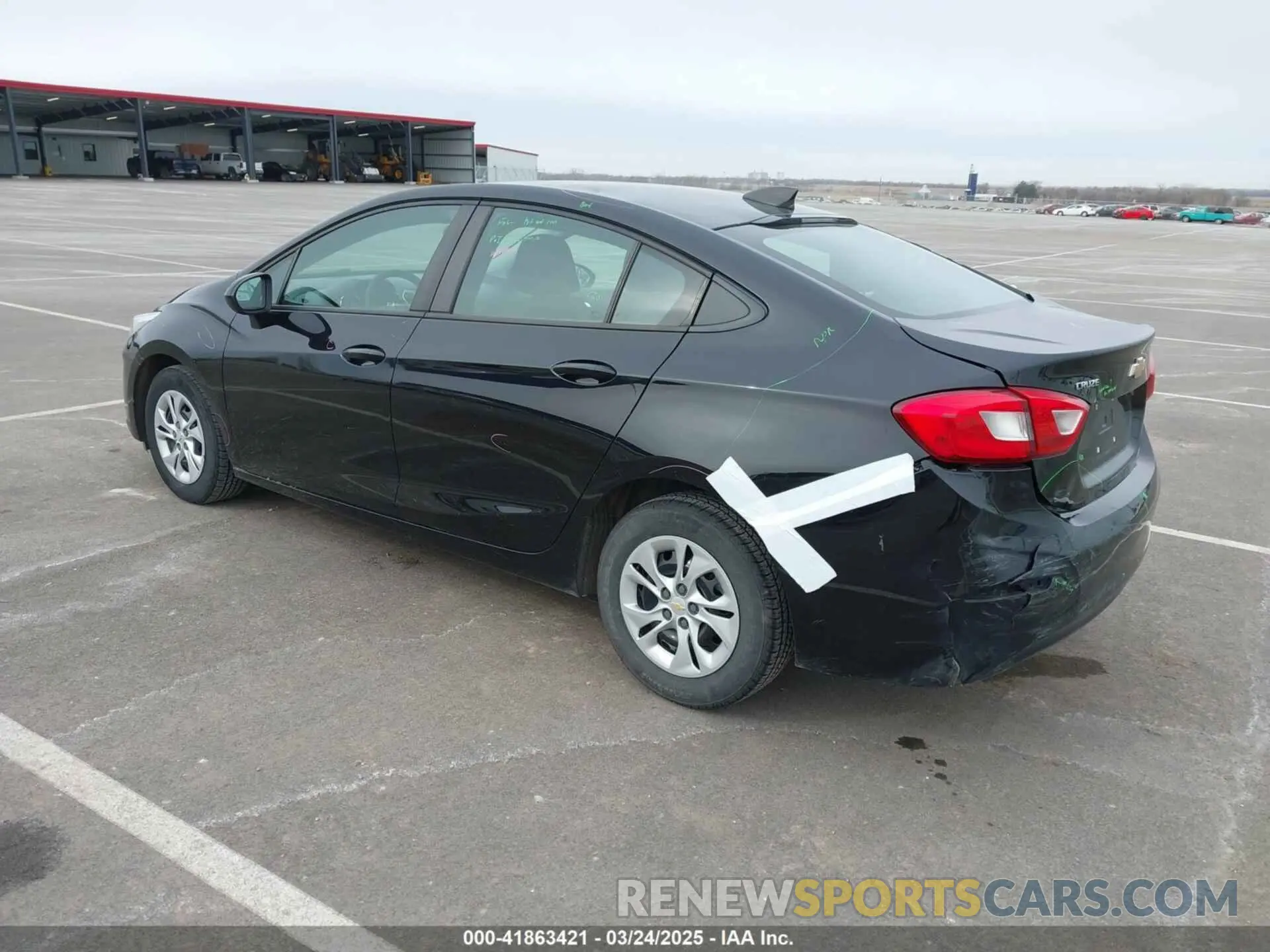 3 Photograph of a damaged car 1G1BC5SM1K7111611 CHEVROLET CRUZE 2019