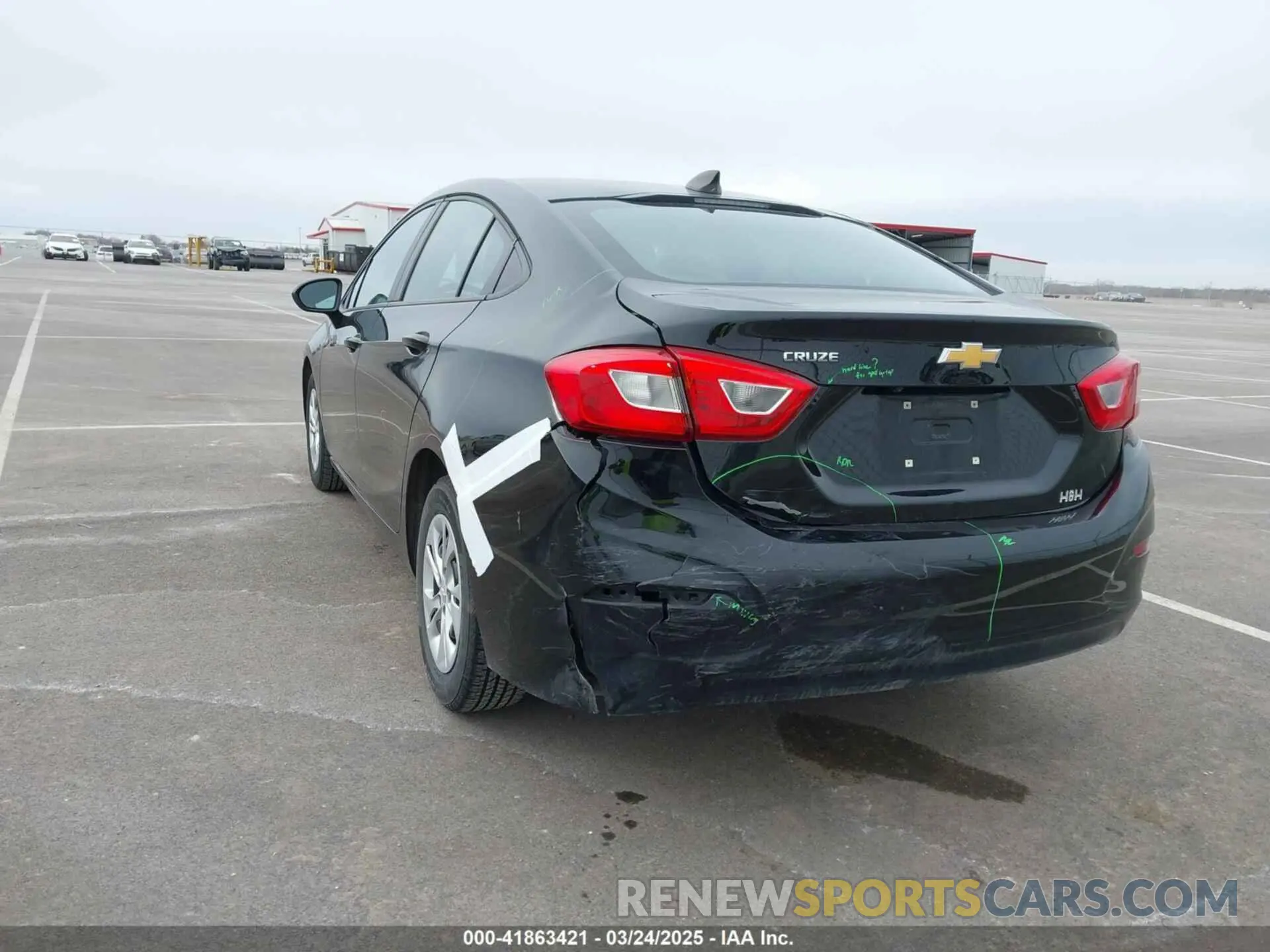 6 Photograph of a damaged car 1G1BC5SM1K7111611 CHEVROLET CRUZE 2019