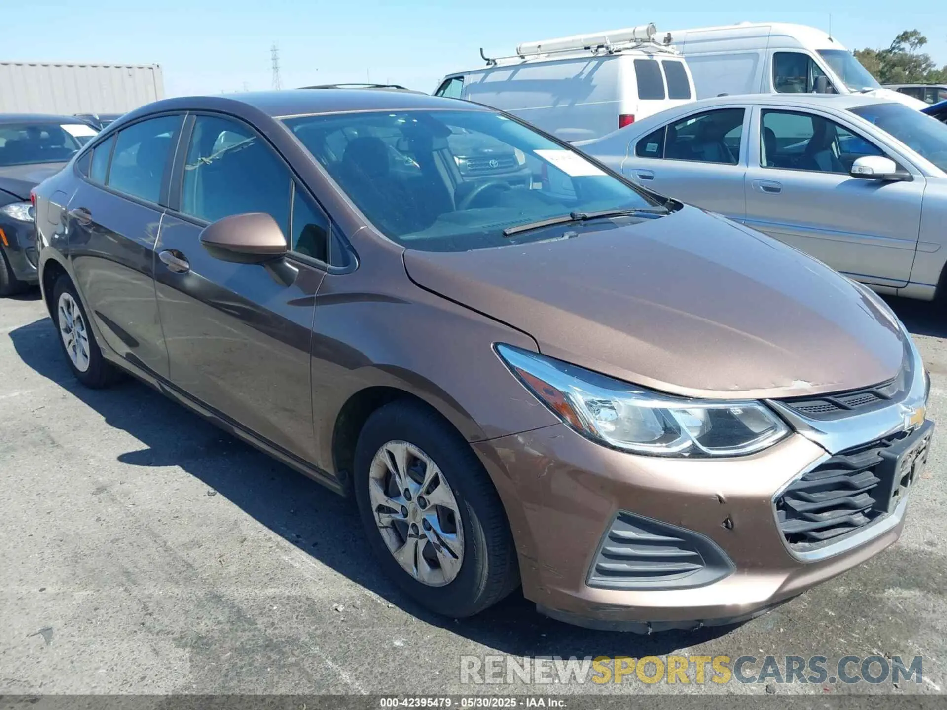 1 Photograph of a damaged car 1G1BC5SM1K7127999 CHEVROLET CRUZE 2019