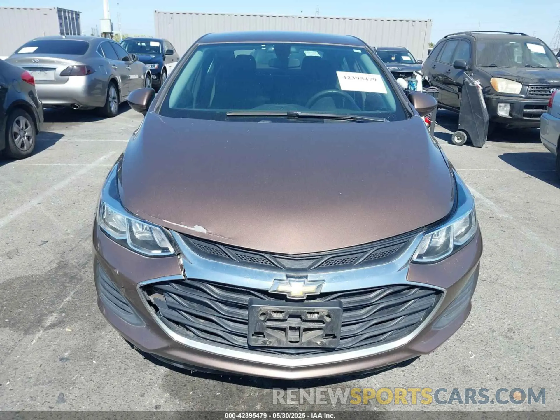 13 Photograph of a damaged car 1G1BC5SM1K7127999 CHEVROLET CRUZE 2019