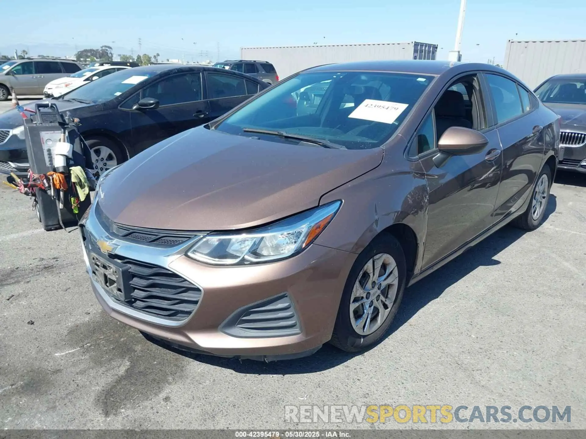 2 Photograph of a damaged car 1G1BC5SM1K7127999 CHEVROLET CRUZE 2019
