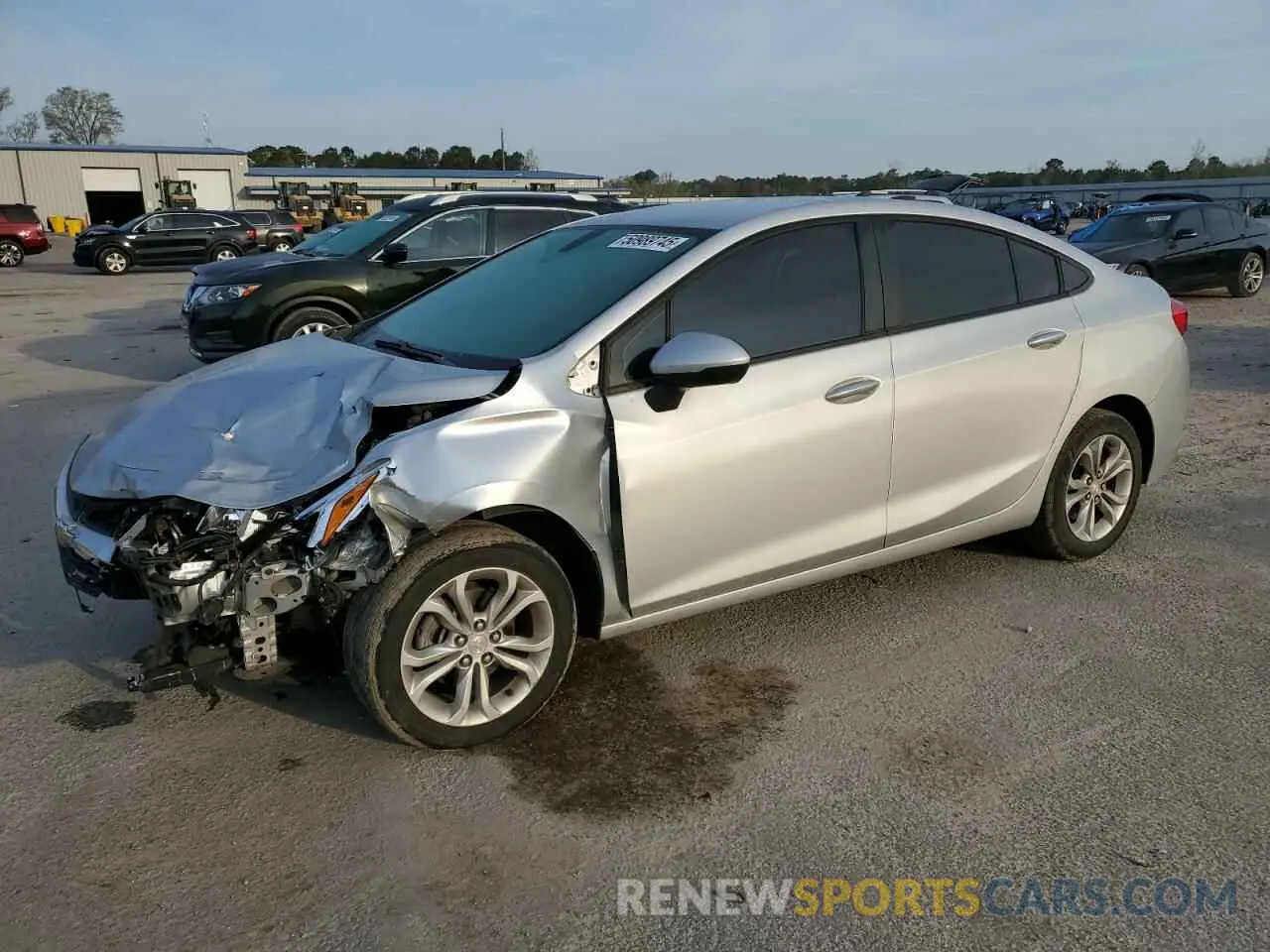 1 Photograph of a damaged car 1G1BC5SM1K7141174 CHEVROLET CRUZE 2019