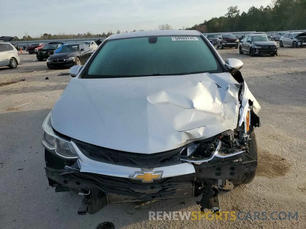 5 Photograph of a damaged car 1G1BC5SM1K7141174 CHEVROLET CRUZE 2019