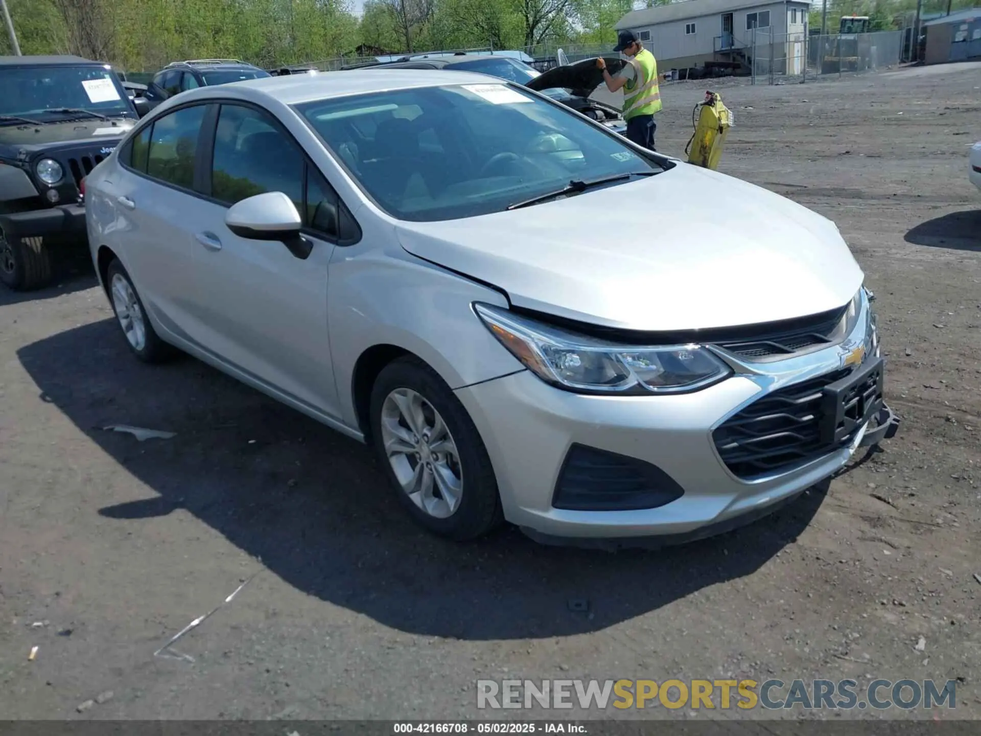 1 Photograph of a damaged car 1G1BC5SM1K7149887 CHEVROLET CRUZE 2019