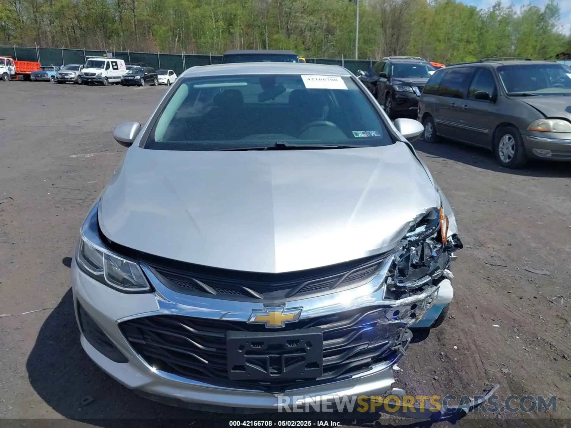 12 Photograph of a damaged car 1G1BC5SM1K7149887 CHEVROLET CRUZE 2019