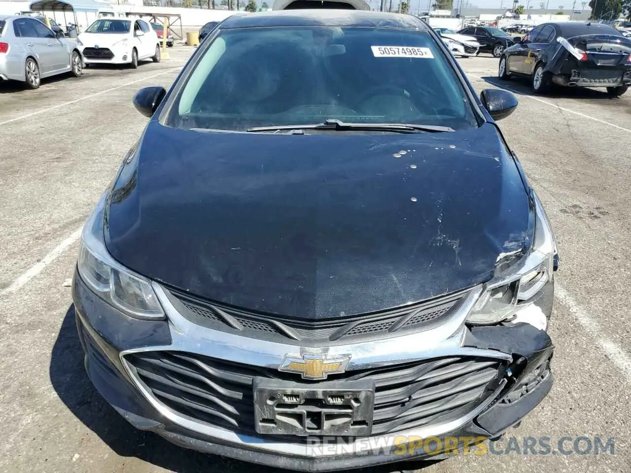 5 Photograph of a damaged car 1G1BC5SM1K7152692 CHEVROLET CRUZE 2019
