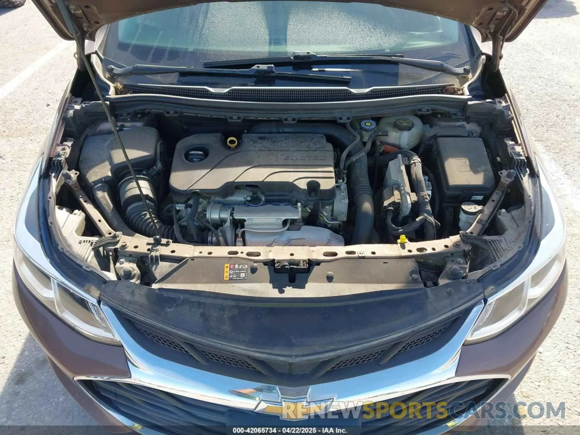 10 Photograph of a damaged car 1G1BC5SM2K7121922 CHEVROLET CRUZE 2019