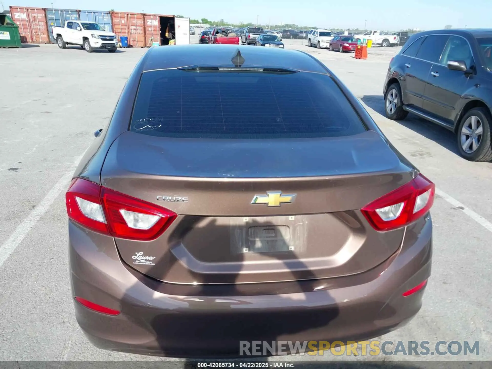6 Photograph of a damaged car 1G1BC5SM2K7121922 CHEVROLET CRUZE 2019