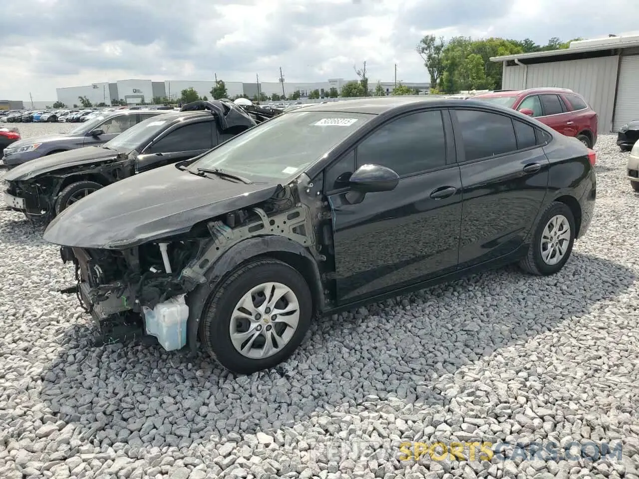 1 Photograph of a damaged car 1G1BC5SM2K7122858 CHEVROLET CRUZE 2019