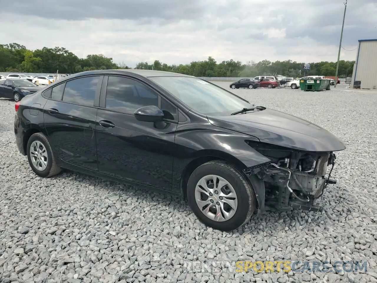 4 Photograph of a damaged car 1G1BC5SM2K7122858 CHEVROLET CRUZE 2019