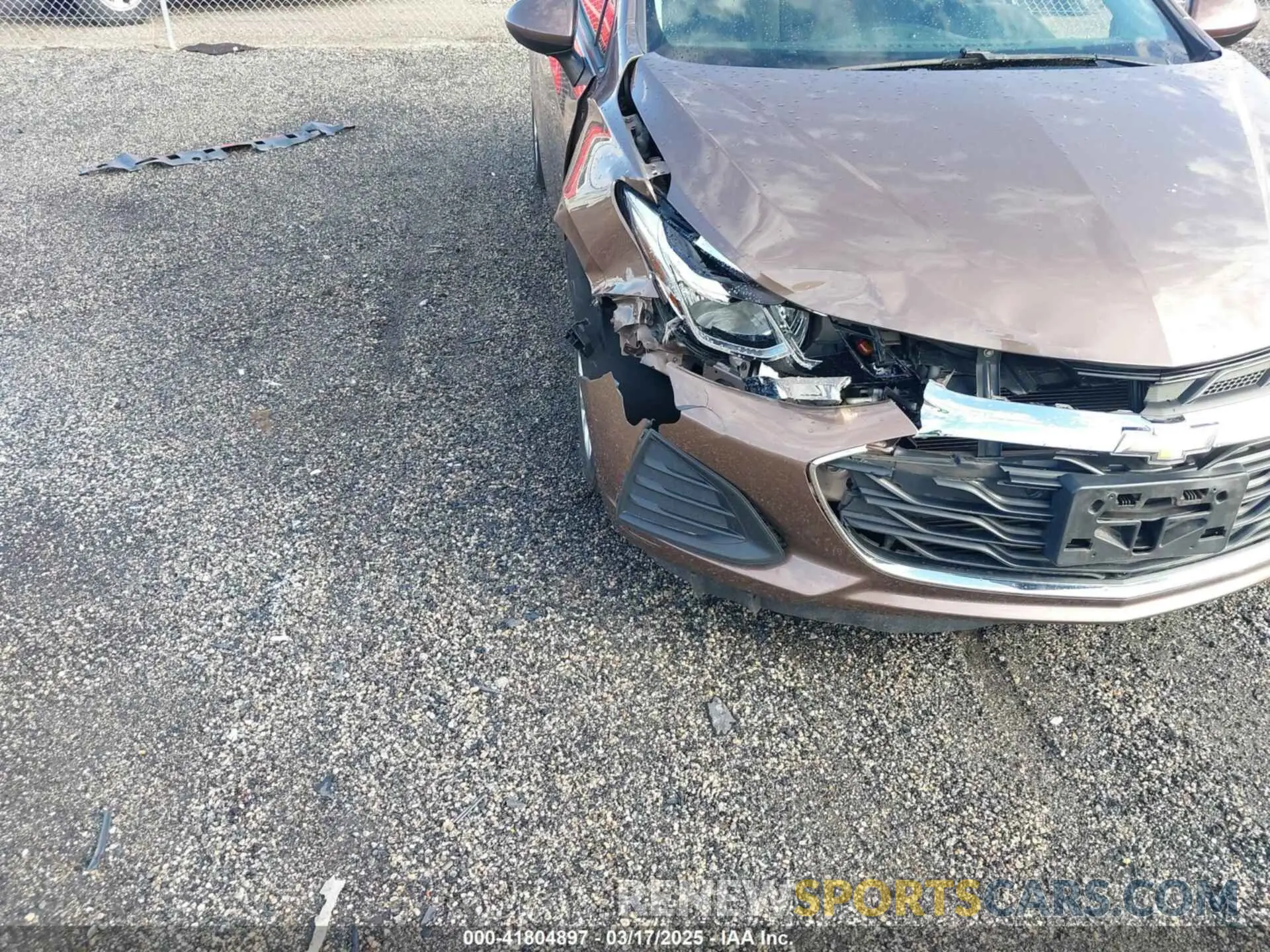 6 Photograph of a damaged car 1G1BC5SM2K7129891 CHEVROLET CRUZE 2019