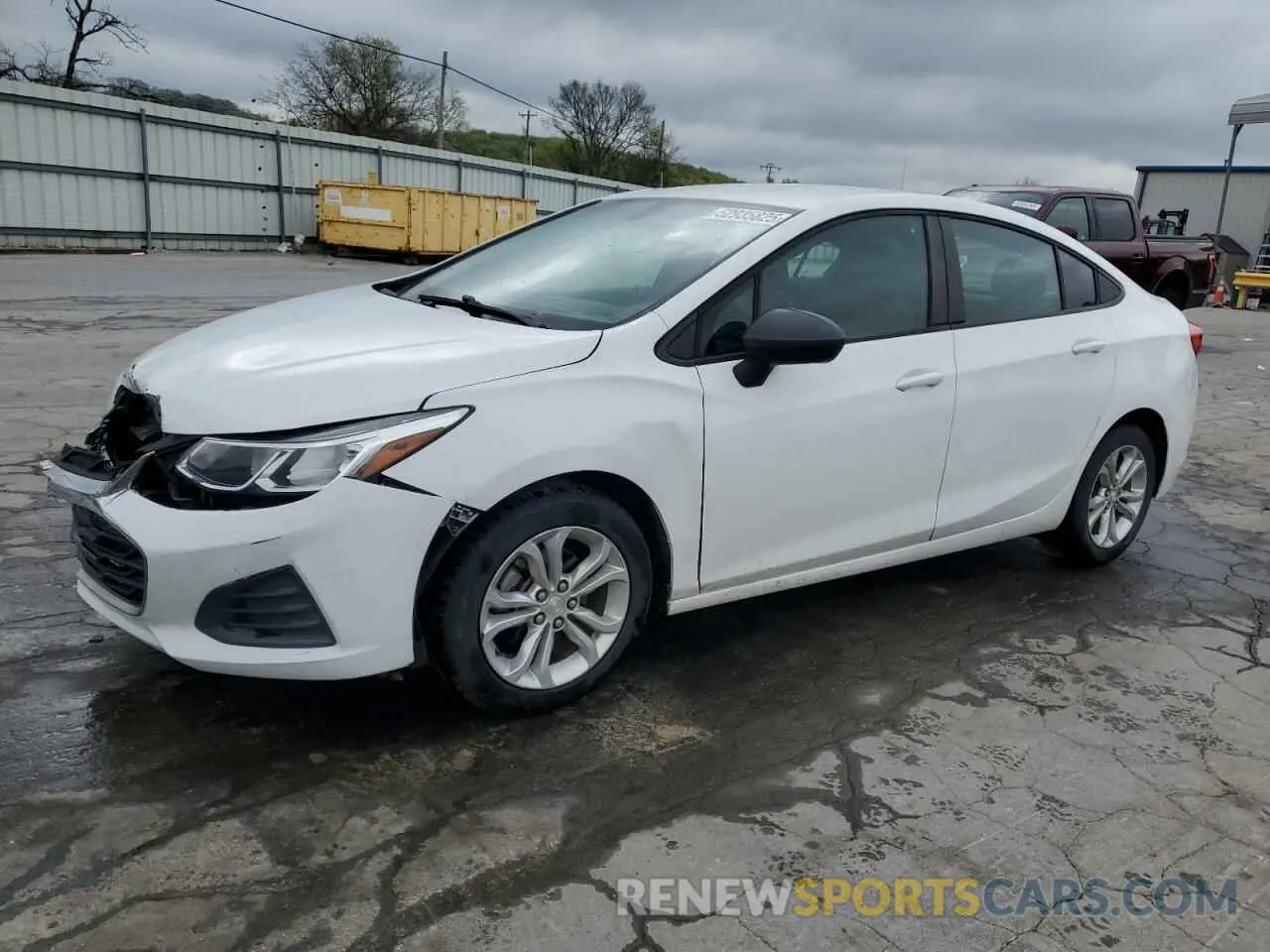 1 Photograph of a damaged car 1G1BC5SM2K7132712 CHEVROLET CRUZE 2019