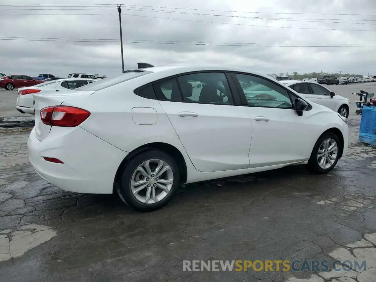 3 Photograph of a damaged car 1G1BC5SM2K7132712 CHEVROLET CRUZE 2019