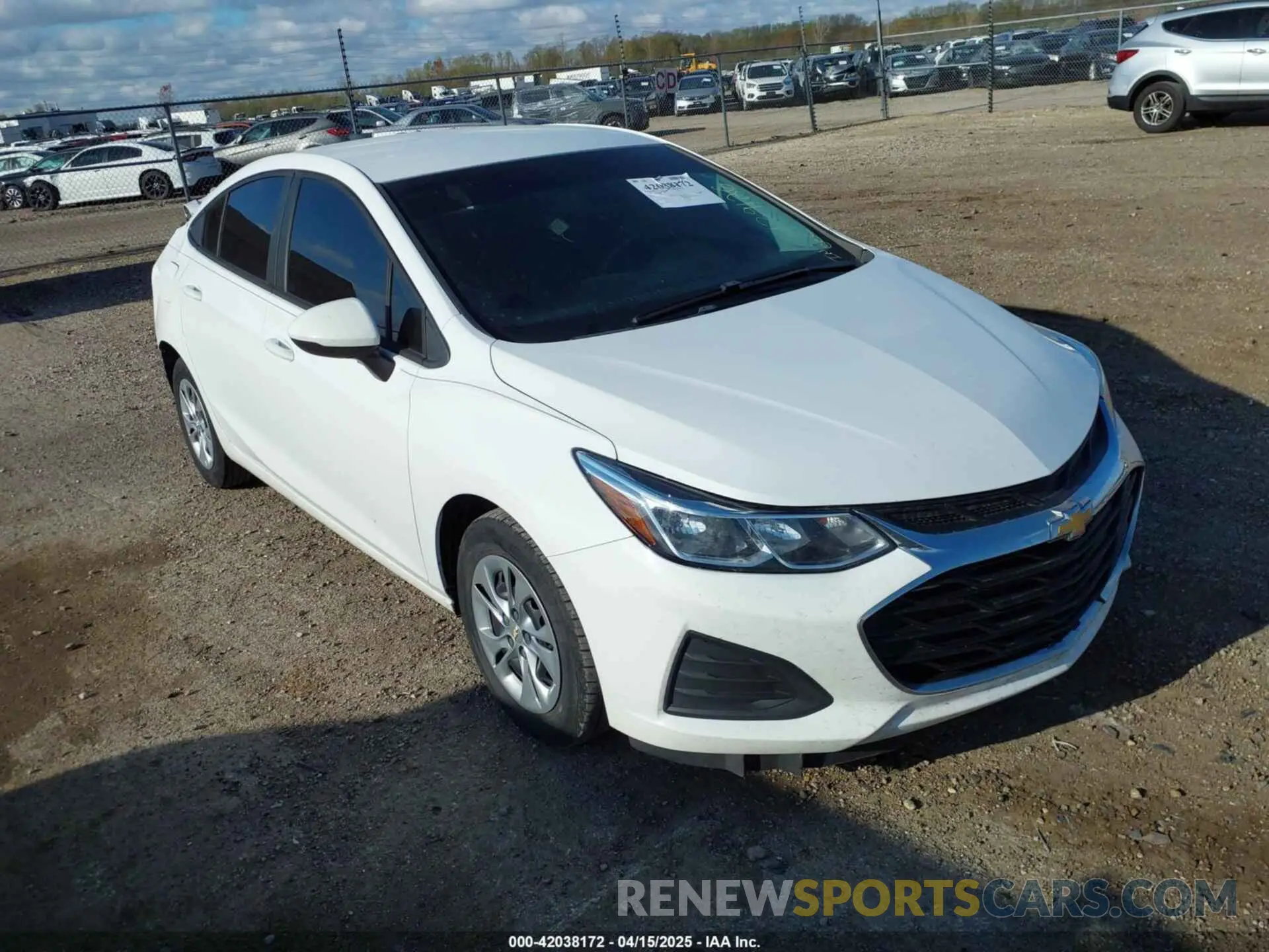 1 Photograph of a damaged car 1G1BC5SM2K7139126 CHEVROLET CRUZE 2019