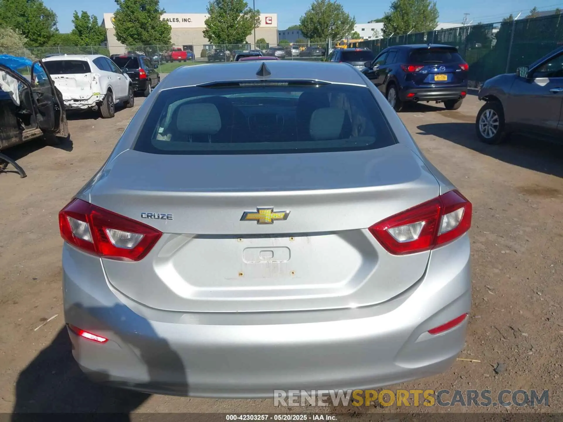 16 Photograph of a damaged car 1G1BC5SM2K7151597 CHEVROLET CRUZE 2019
