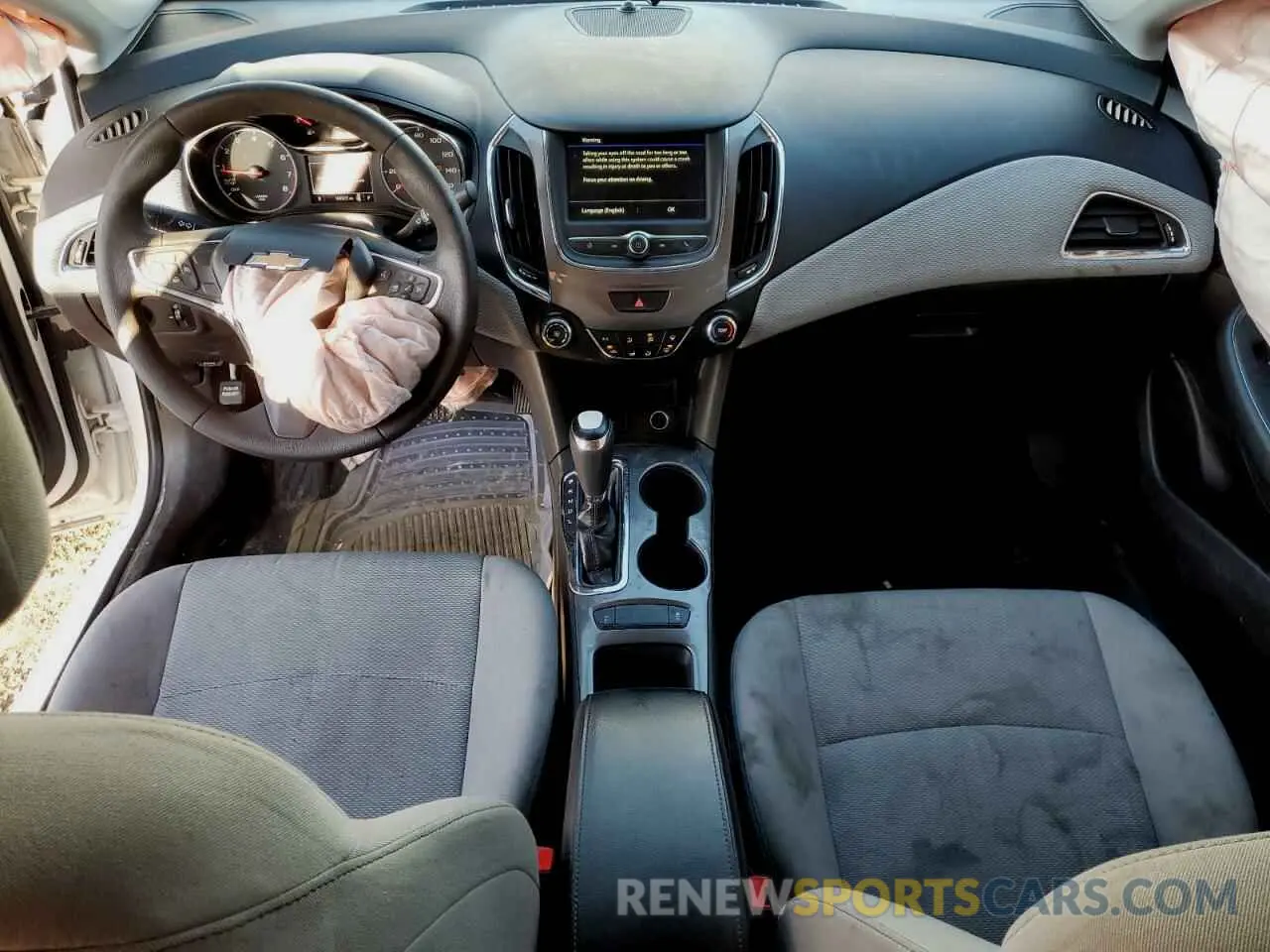 8 Photograph of a damaged car 1G1BC5SM3K7122710 CHEVROLET CRUZE 2019