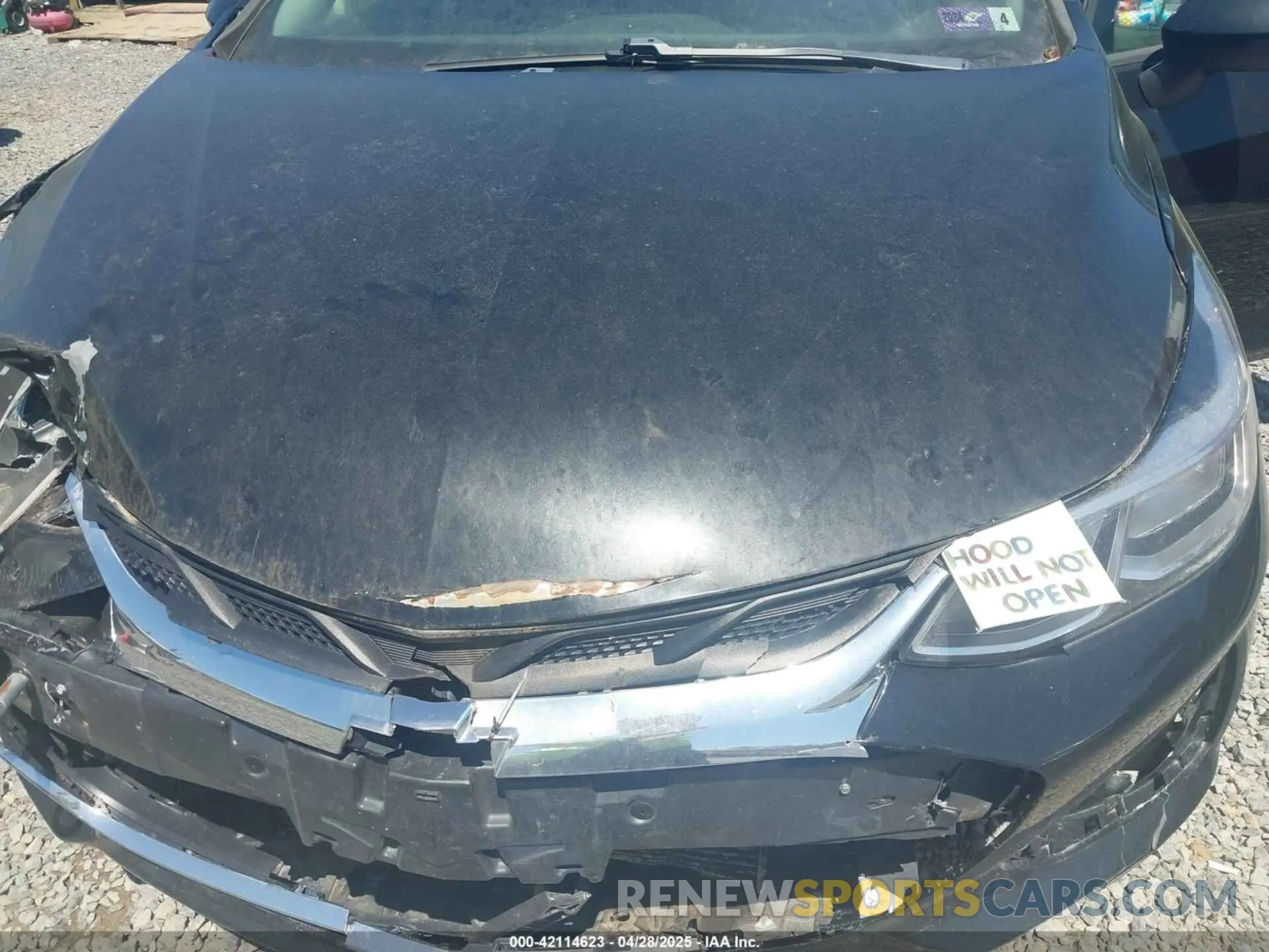 10 Photograph of a damaged car 1G1BC5SM3K7134615 CHEVROLET CRUZE 2019