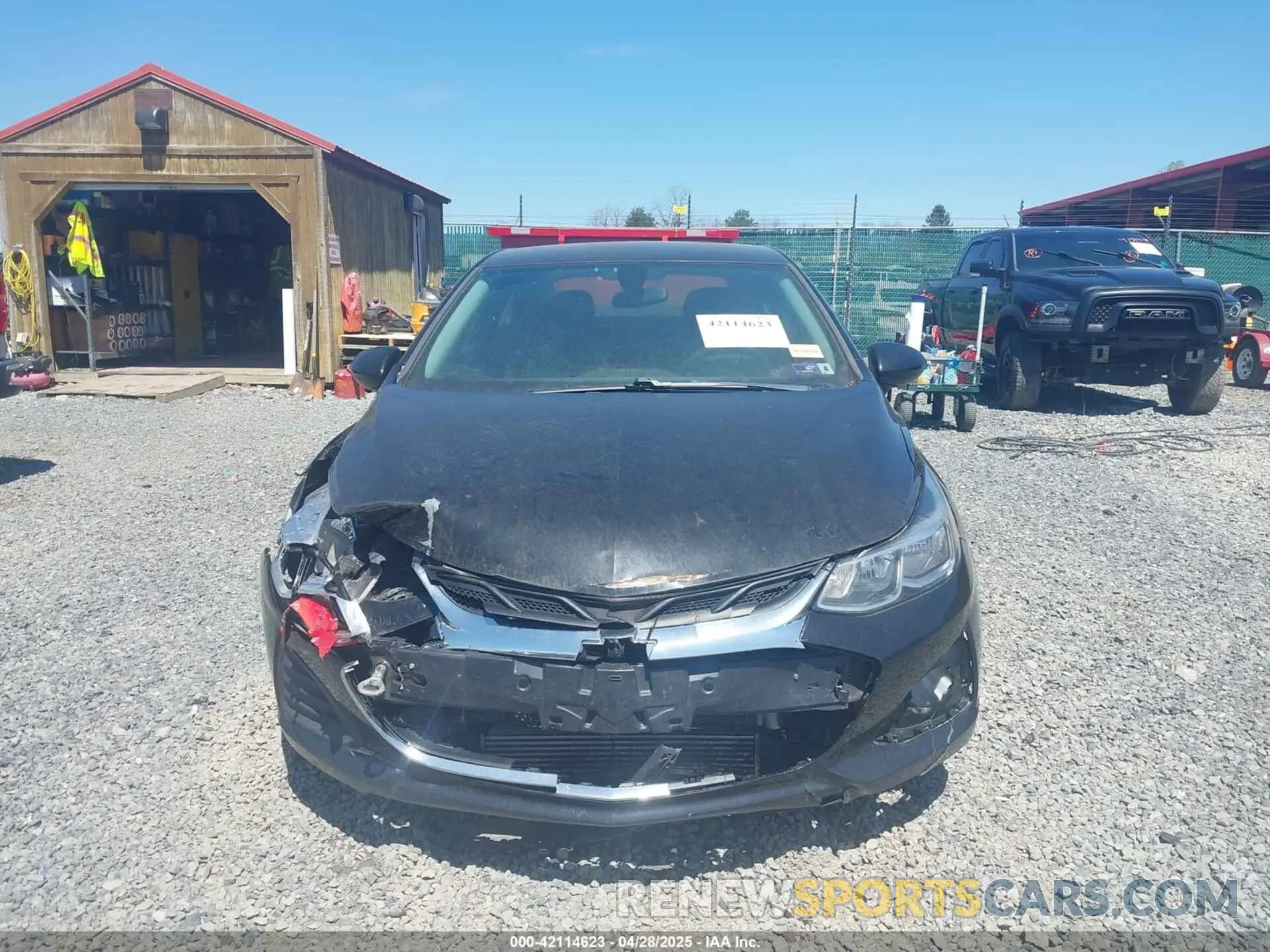 11 Photograph of a damaged car 1G1BC5SM3K7134615 CHEVROLET CRUZE 2019