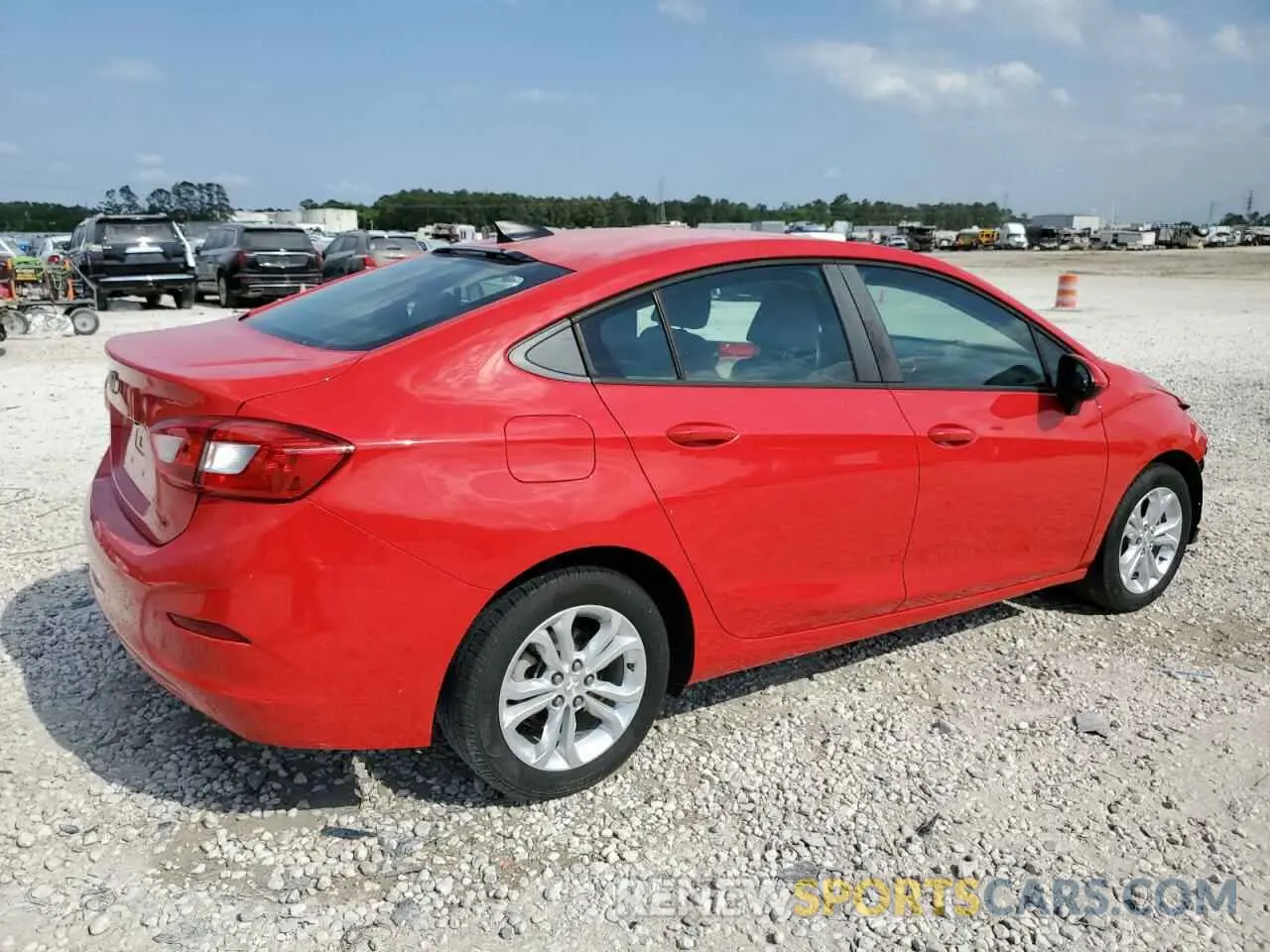 3 Photograph of a damaged car 1G1BC5SM3K7142276 CHEVROLET CRUZE 2019