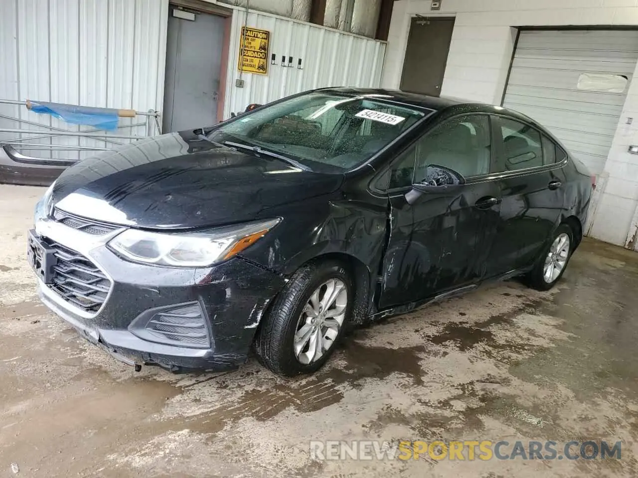 1 Photograph of a damaged car 1G1BC5SM3K7152399 CHEVROLET CRUZE 2019