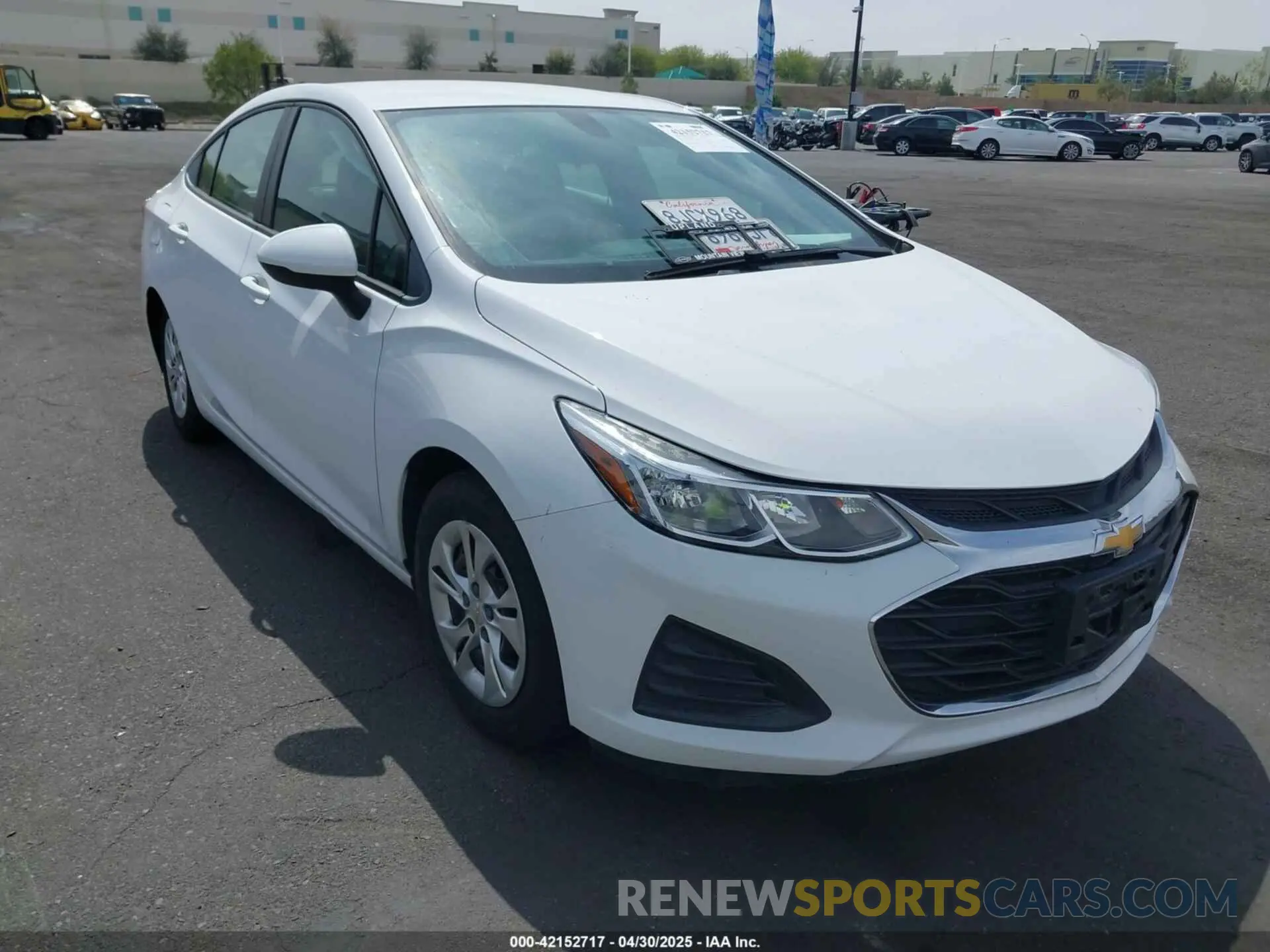 1 Photograph of a damaged car 1G1BC5SM4K7125115 CHEVROLET CRUZE 2019