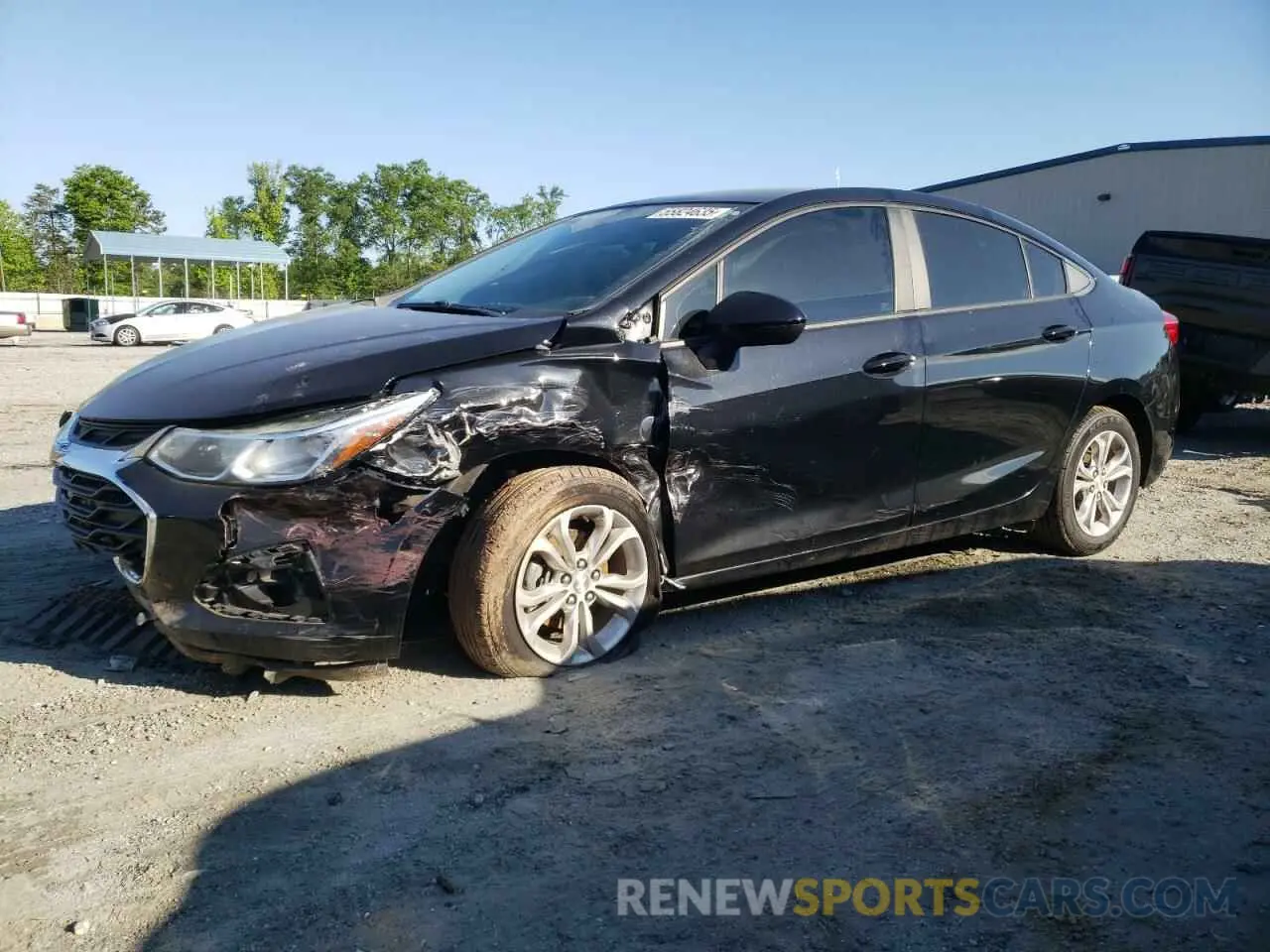 1 Photograph of a damaged car 1G1BC5SM4K7148541 CHEVROLET CRUZE 2019