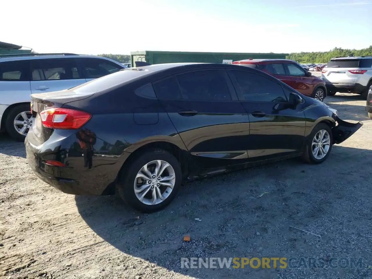 3 Photograph of a damaged car 1G1BC5SM4K7148541 CHEVROLET CRUZE 2019