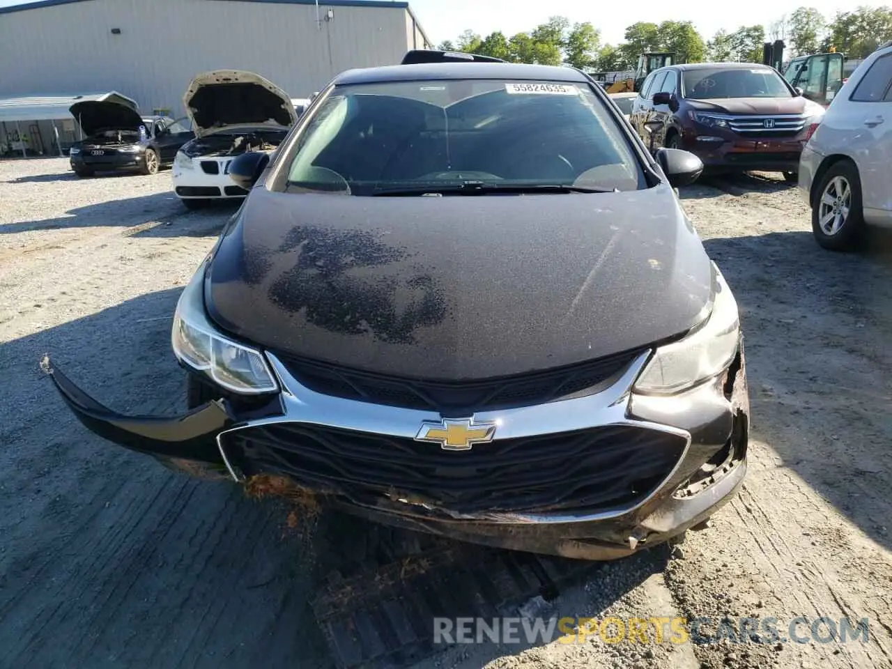 5 Photograph of a damaged car 1G1BC5SM4K7148541 CHEVROLET CRUZE 2019