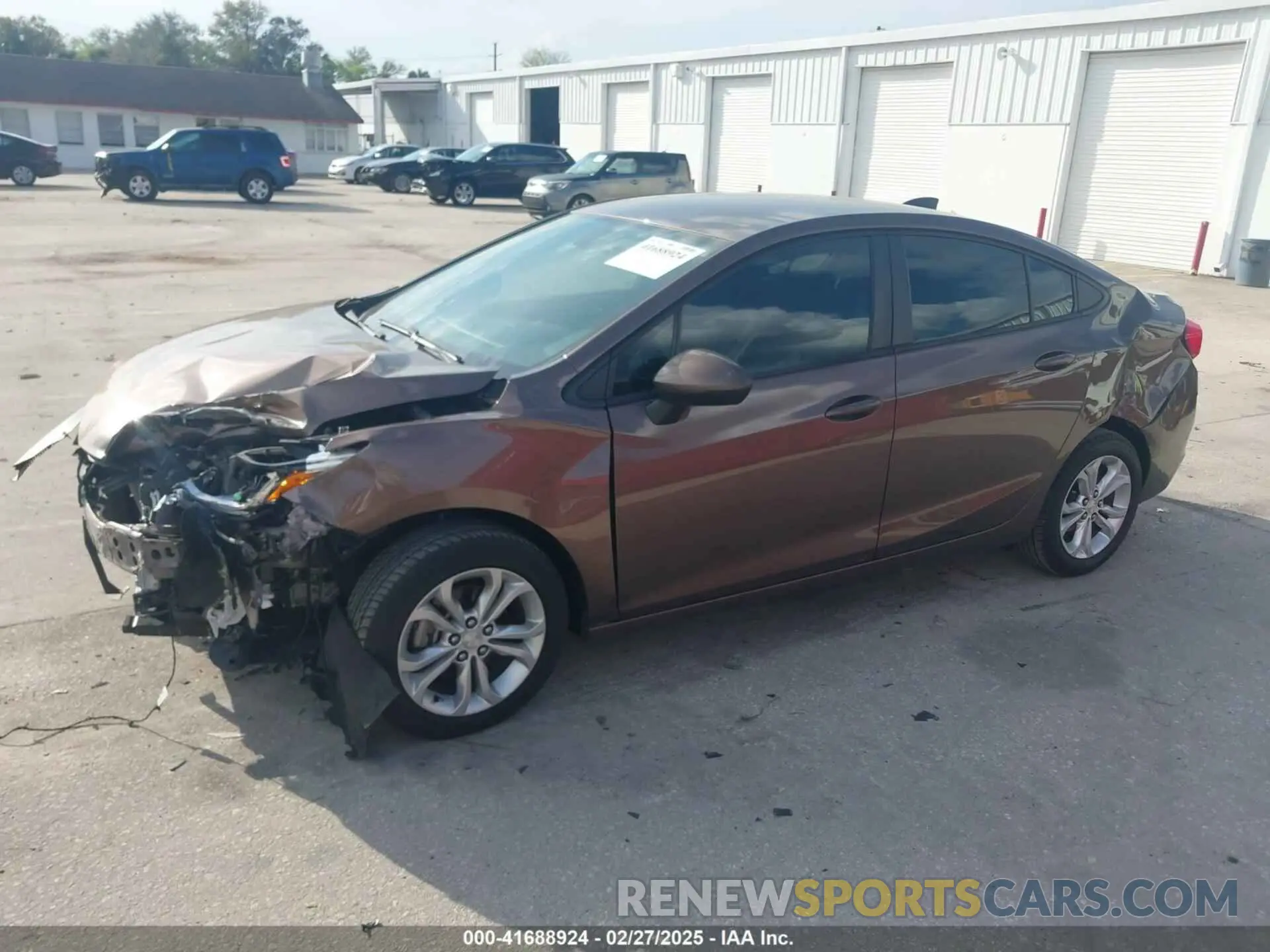 14 Photograph of a damaged car 1G1BC5SM5K7106699 CHEVROLET CRUZE 2019