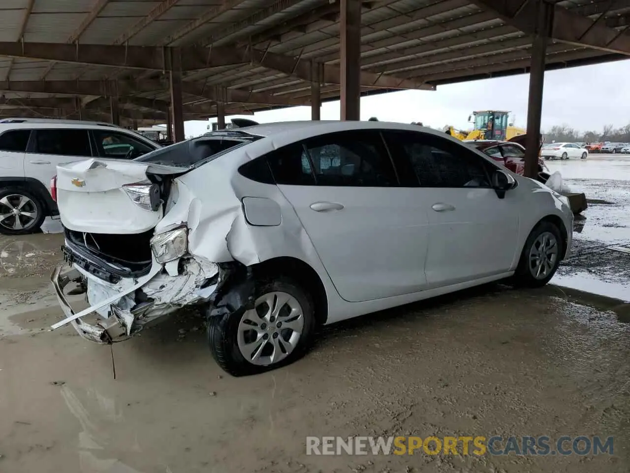 3 Photograph of a damaged car 1G1BC5SM5K7107111 CHEVROLET CRUZE 2019