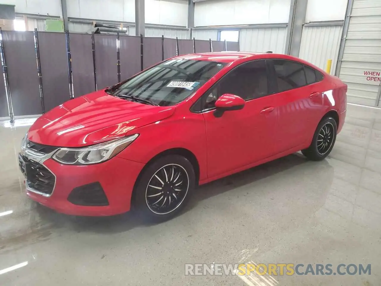 1 Photograph of a damaged car 1G1BC5SM5K7114236 CHEVROLET CRUZE 2019