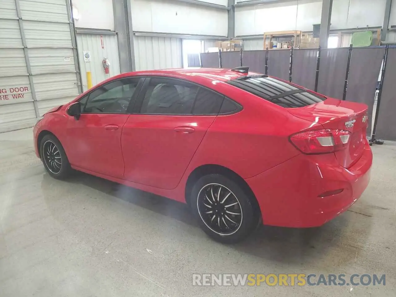 2 Photograph of a damaged car 1G1BC5SM5K7114236 CHEVROLET CRUZE 2019